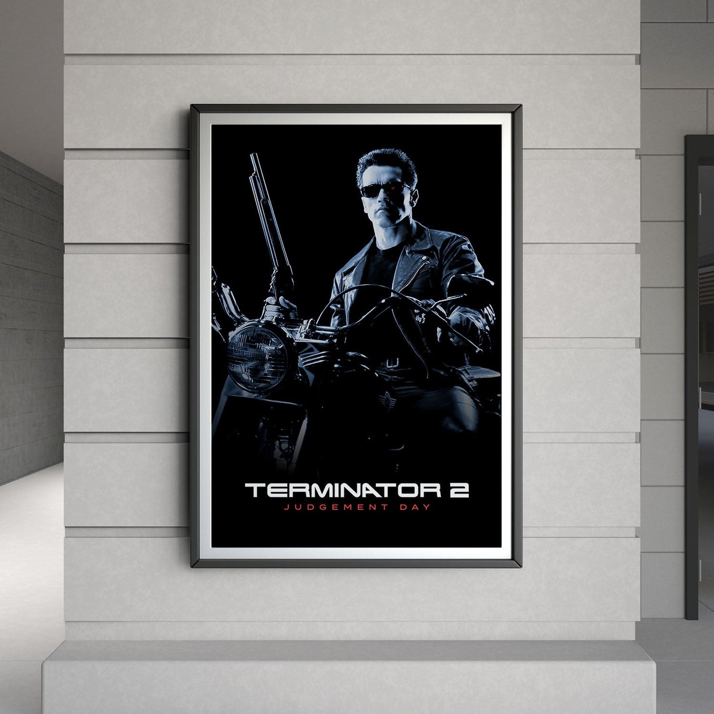 Flex Designs Poster Terminator 2 Judgment Day B&W 8 x 10" Home Goods - Movie 1991 Movie Poster