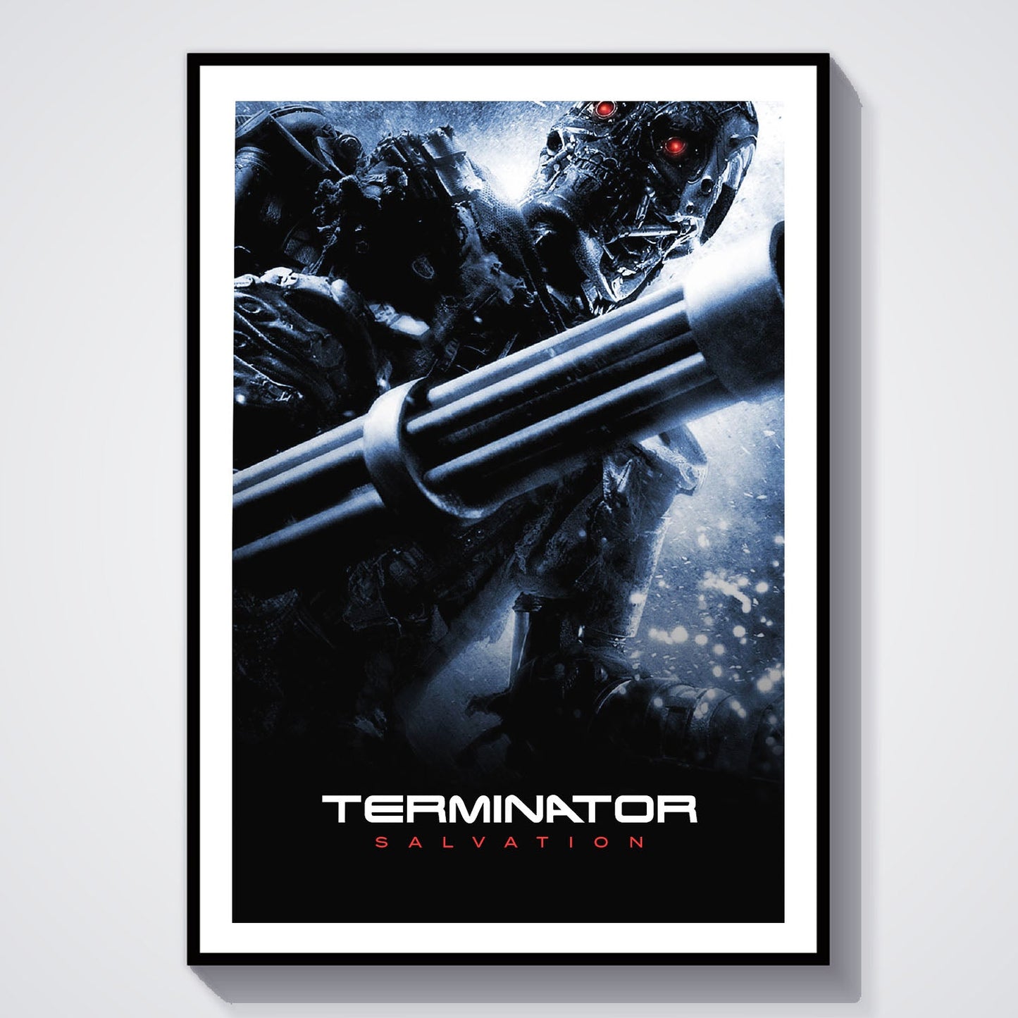 Flex Designs Poster Terminator Salvation B&W 8 x 10" Home Goods - Movie 2009 Movie Poster