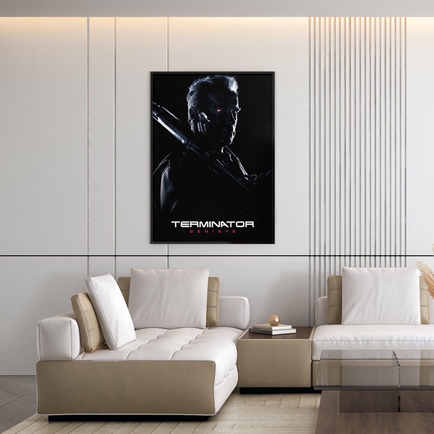 Flex Designs Poster Terminator Genisys B&W 5 x 7" Home Goods - Movie 2015 Movie Poster