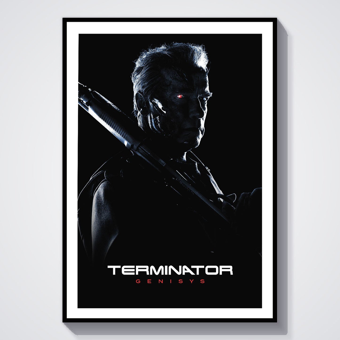 Flex Designs Poster Terminator Genisys B&W 8 x 10" Home Goods - Movie 2015 Movie Poster