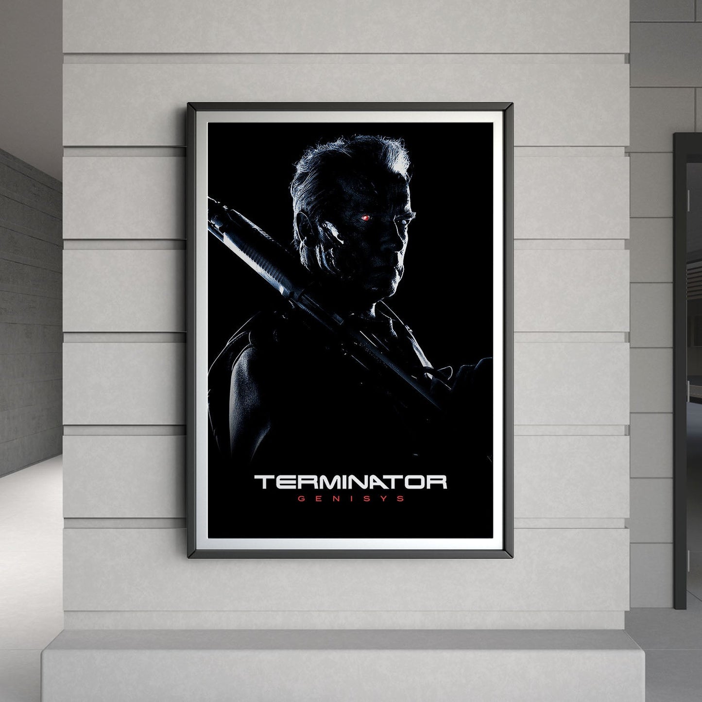 Flex Designs Poster Terminator Genisys B&W 8 x 10" Home Goods - Movie 2015 Movie Poster