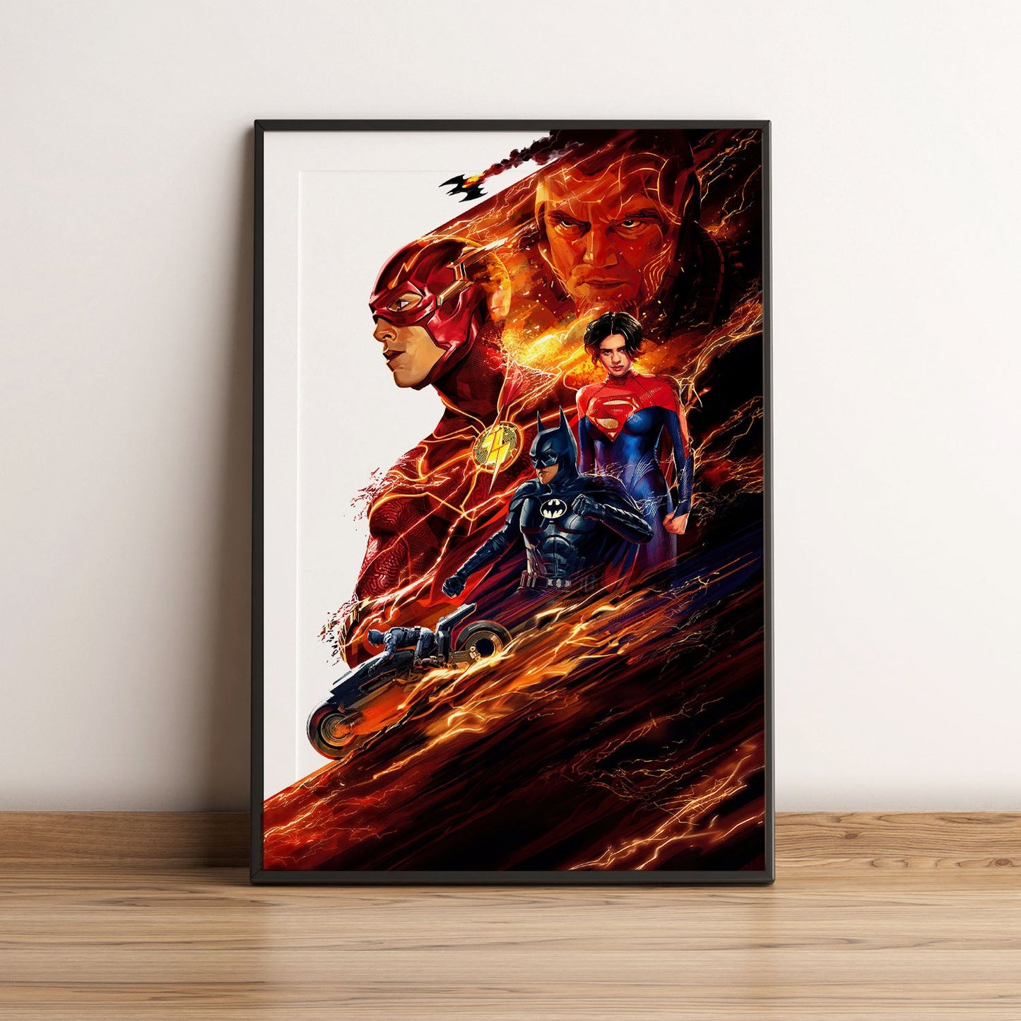 Flex Designs Poster The Flash Key Art 5 x 7" Home Goods - Movie 2023 Movie Poster