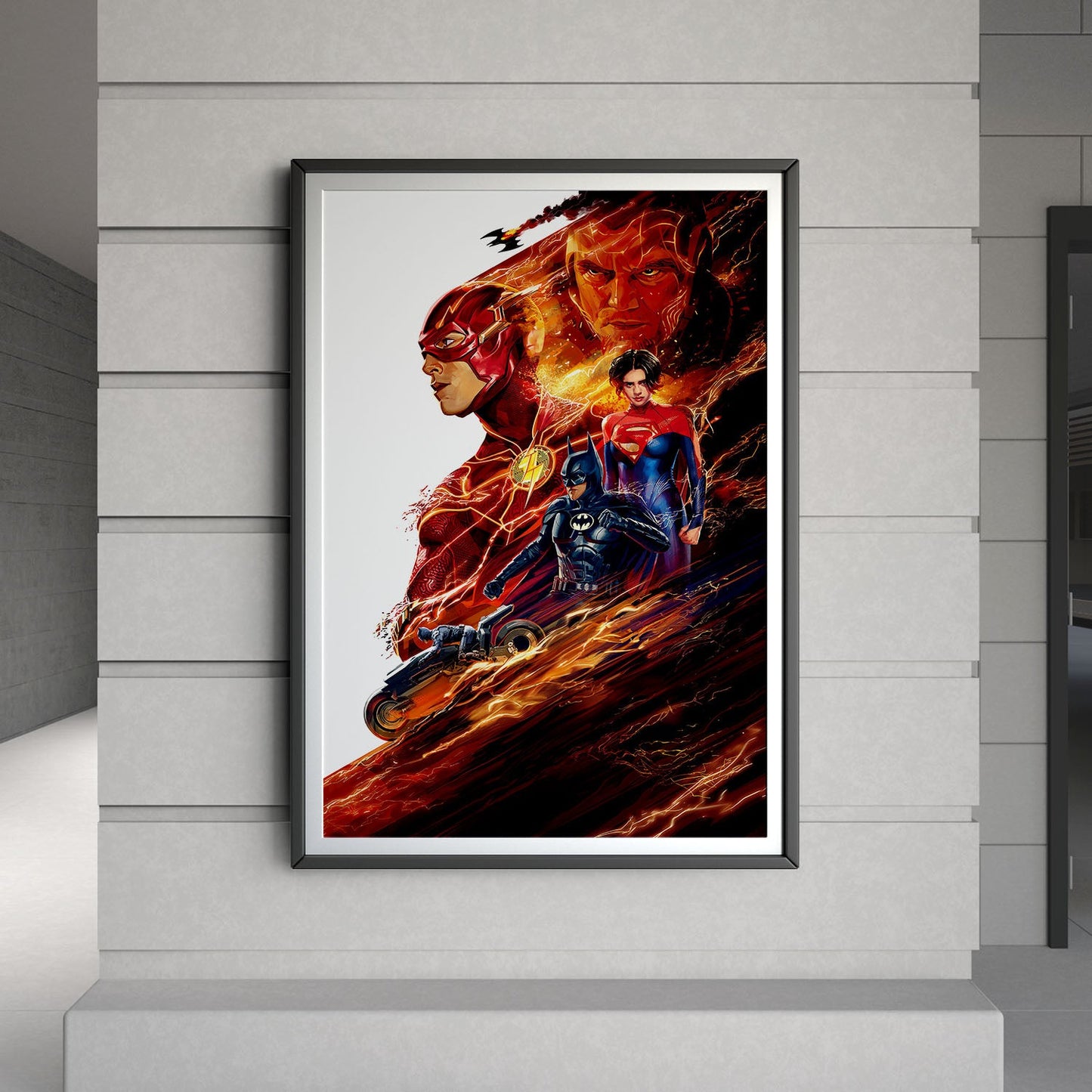 Flex Designs Poster The Flash Key Art 8 x 10" Home Goods - Movie 2023 Movie Poster