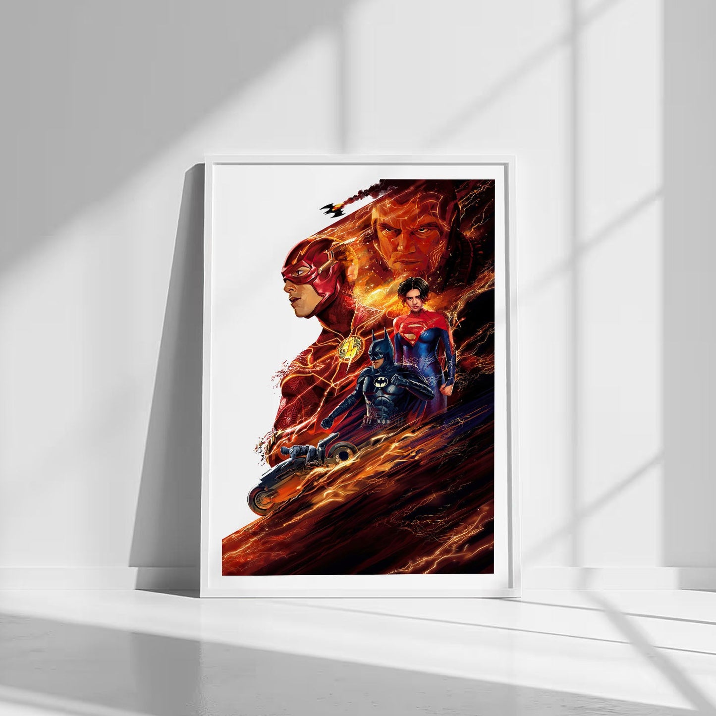 Flex Designs Poster The Flash Key Art 8 x 10" Home Goods - Movie 2023 Movie Poster