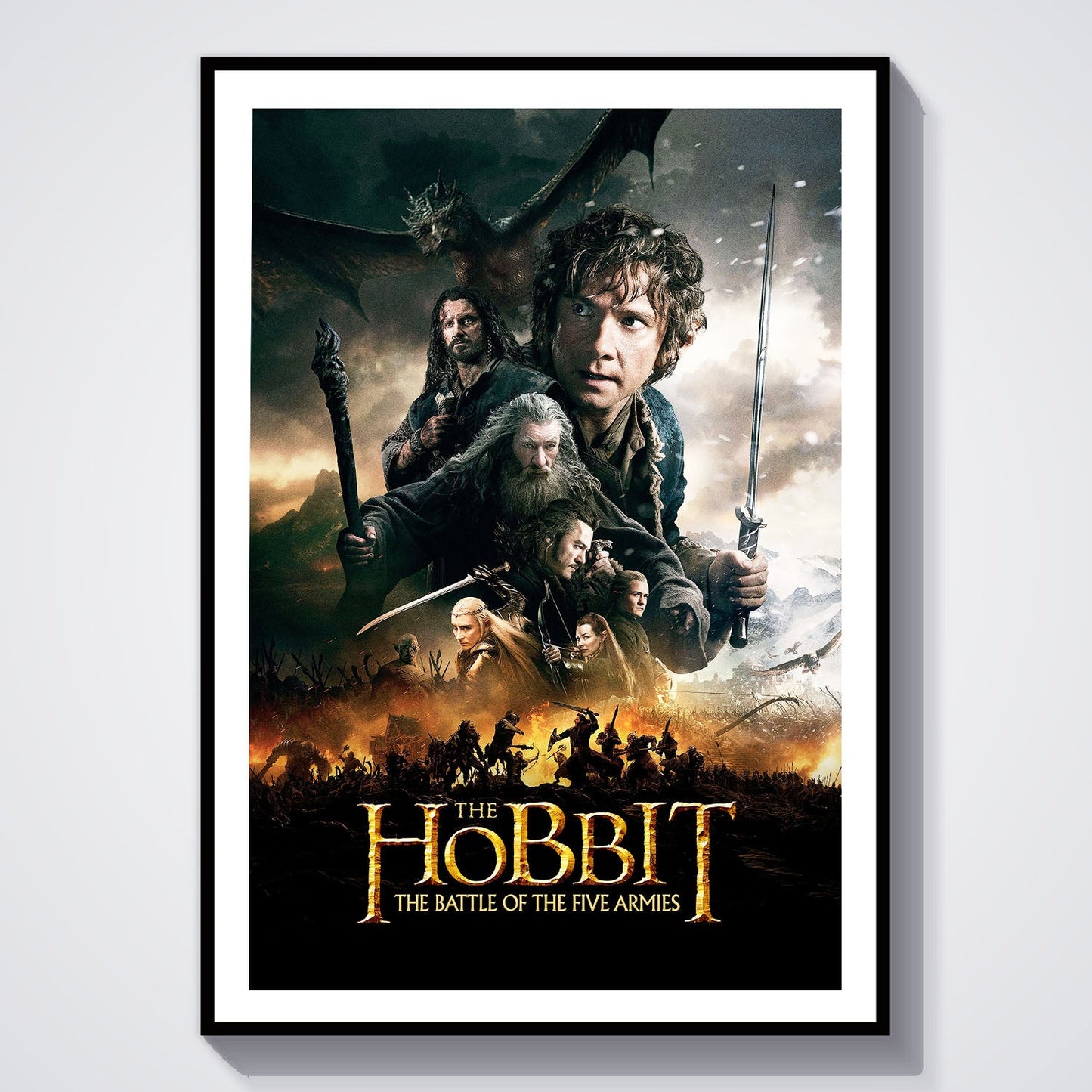 Flex Designs Poster The Hobbit The Battle of the Five Armies 8 x 10" Home Goods - Movie 2014 Movie Poster