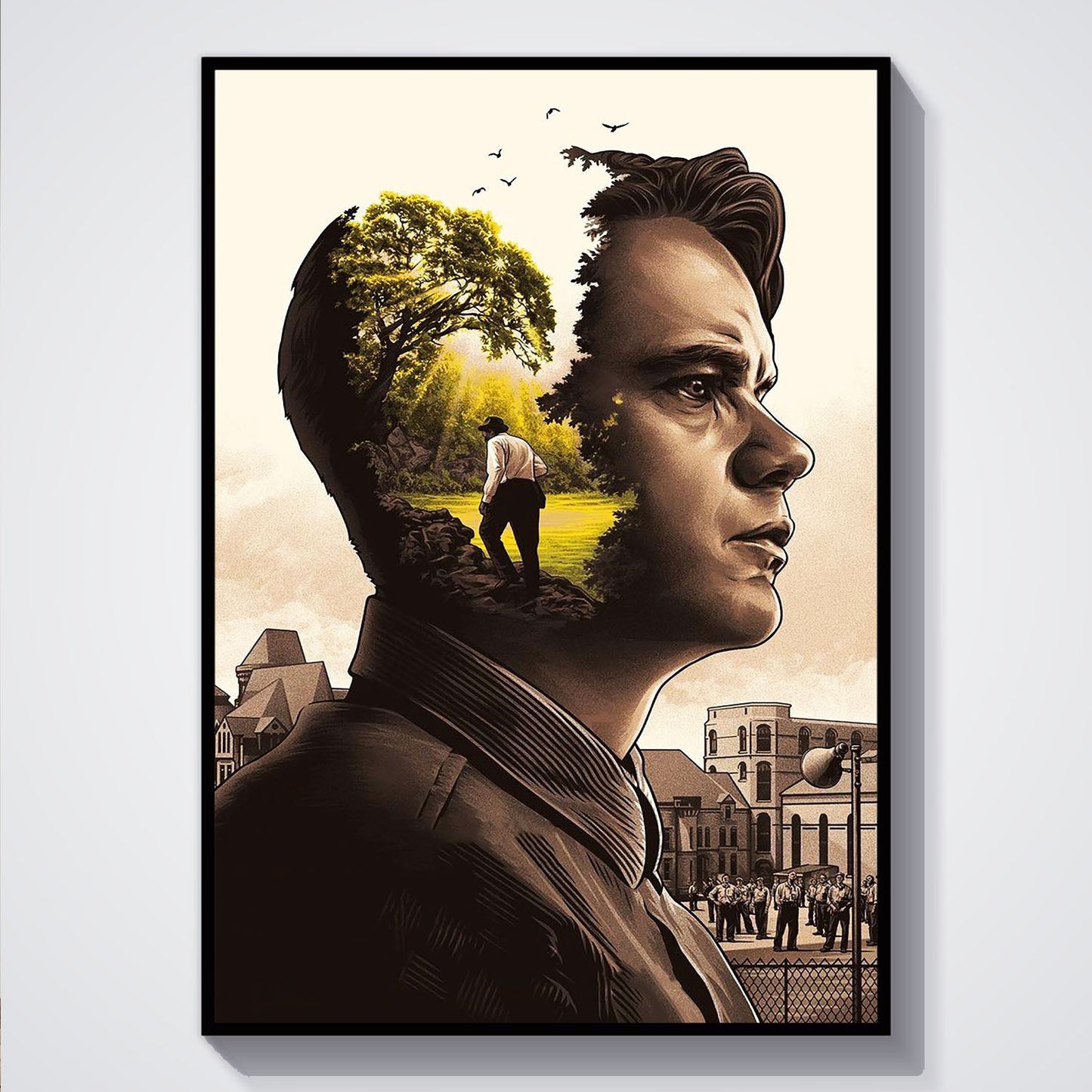 Flex Designs Poster The Shawshank Redemption Key Art 5 x 7" Home Goods - Movie 1994 Movie Poster