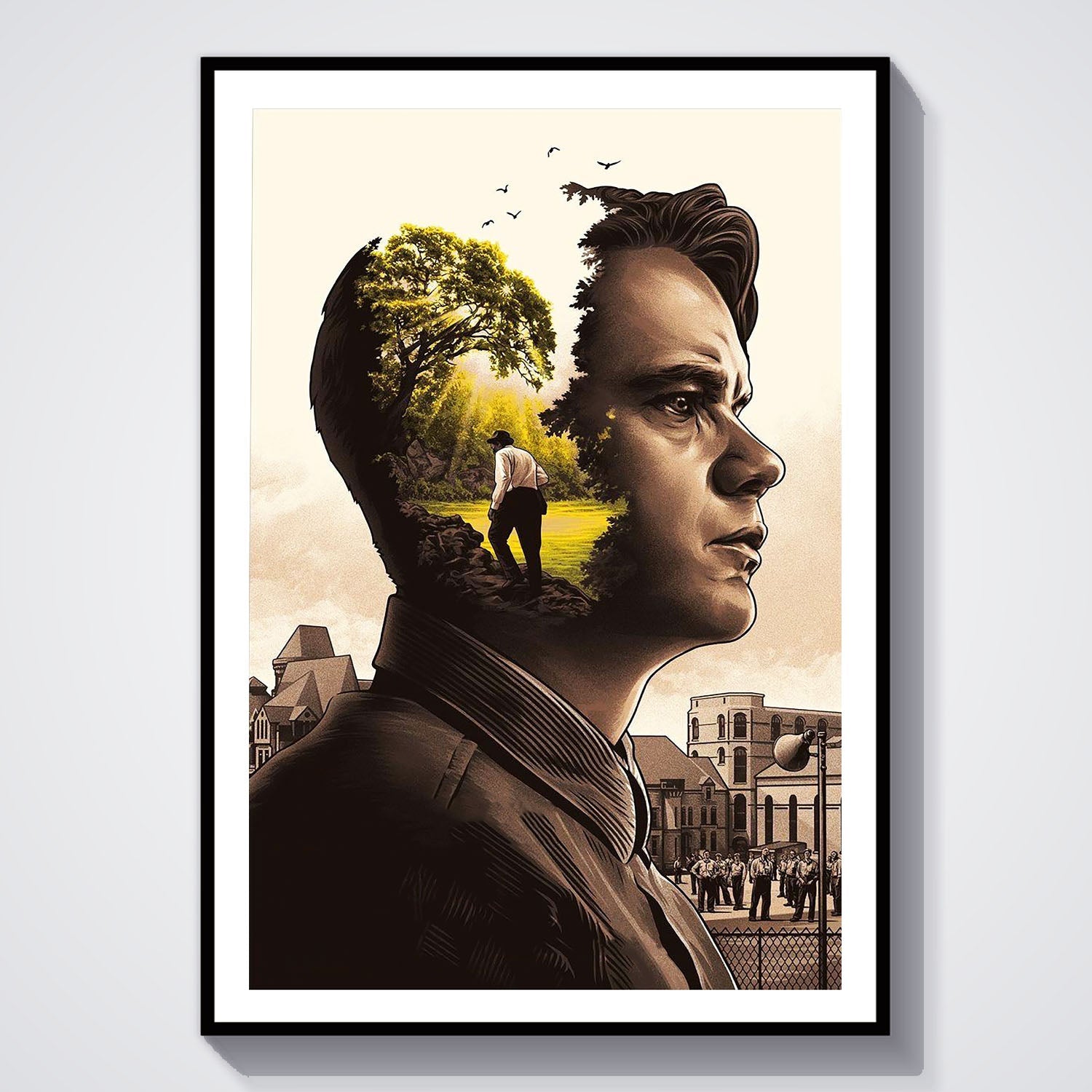 Flex Designs Poster The Shawshank Redemption Key Art 8 x 10" Home Goods - Movie 1994 Movie Poster