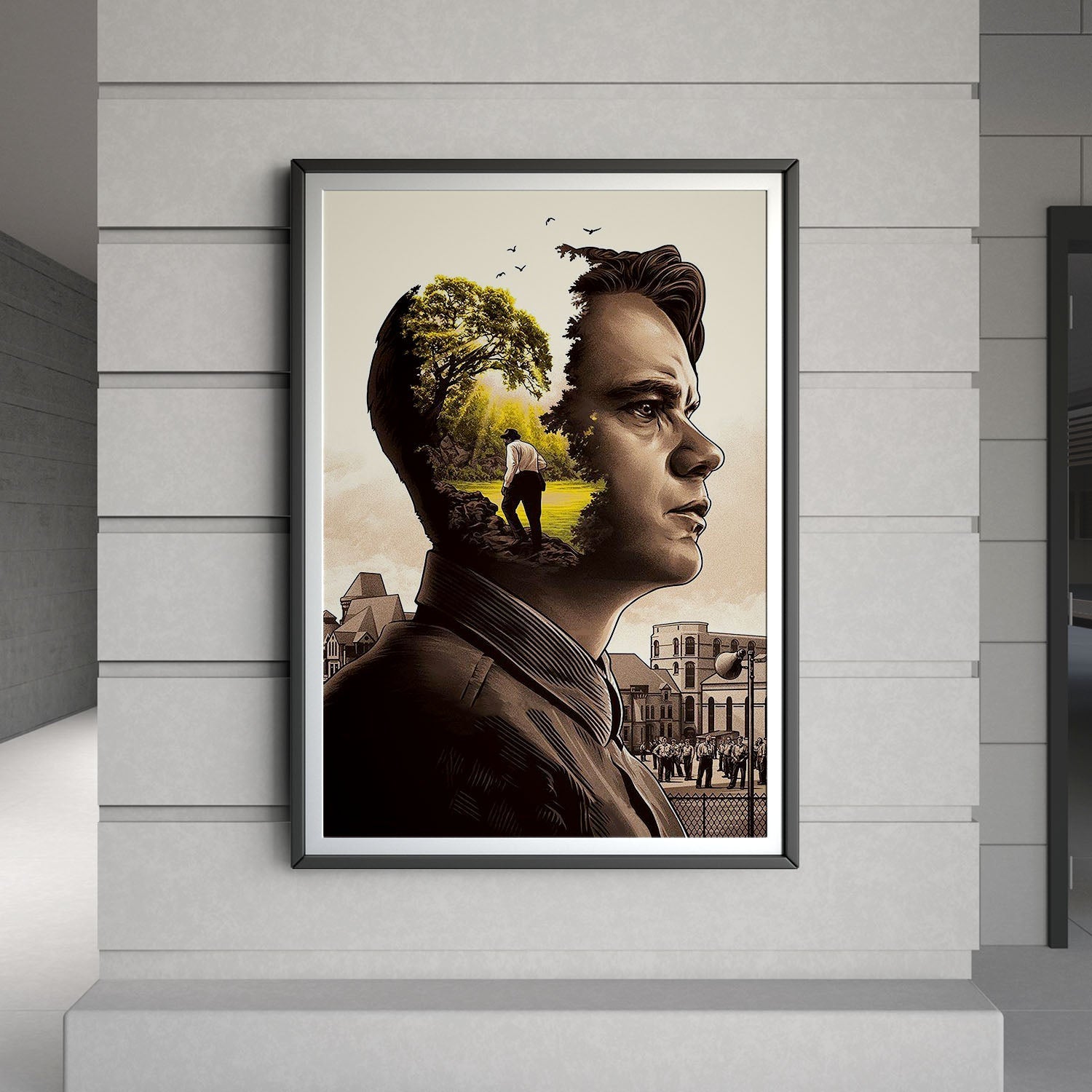 Flex Designs Poster The Shawshank Redemption Key Art 8 x 10" Home Goods - Movie 1994 Movie Poster