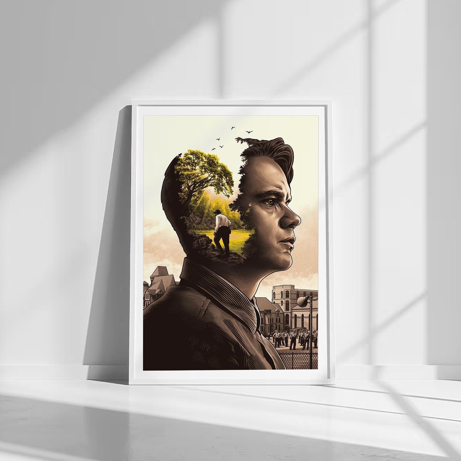 Flex Designs Poster The Shawshank Redemption Key Art 8 x 10" Home Goods - Movie 1994 Movie Poster