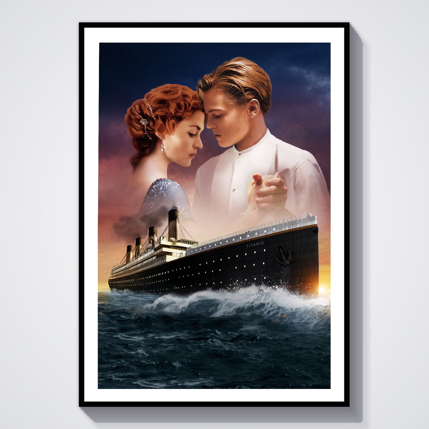 Flex Designs Poster Titanic Key Art 8 x 10" Home Goods - Movie 1997 Movie Poster