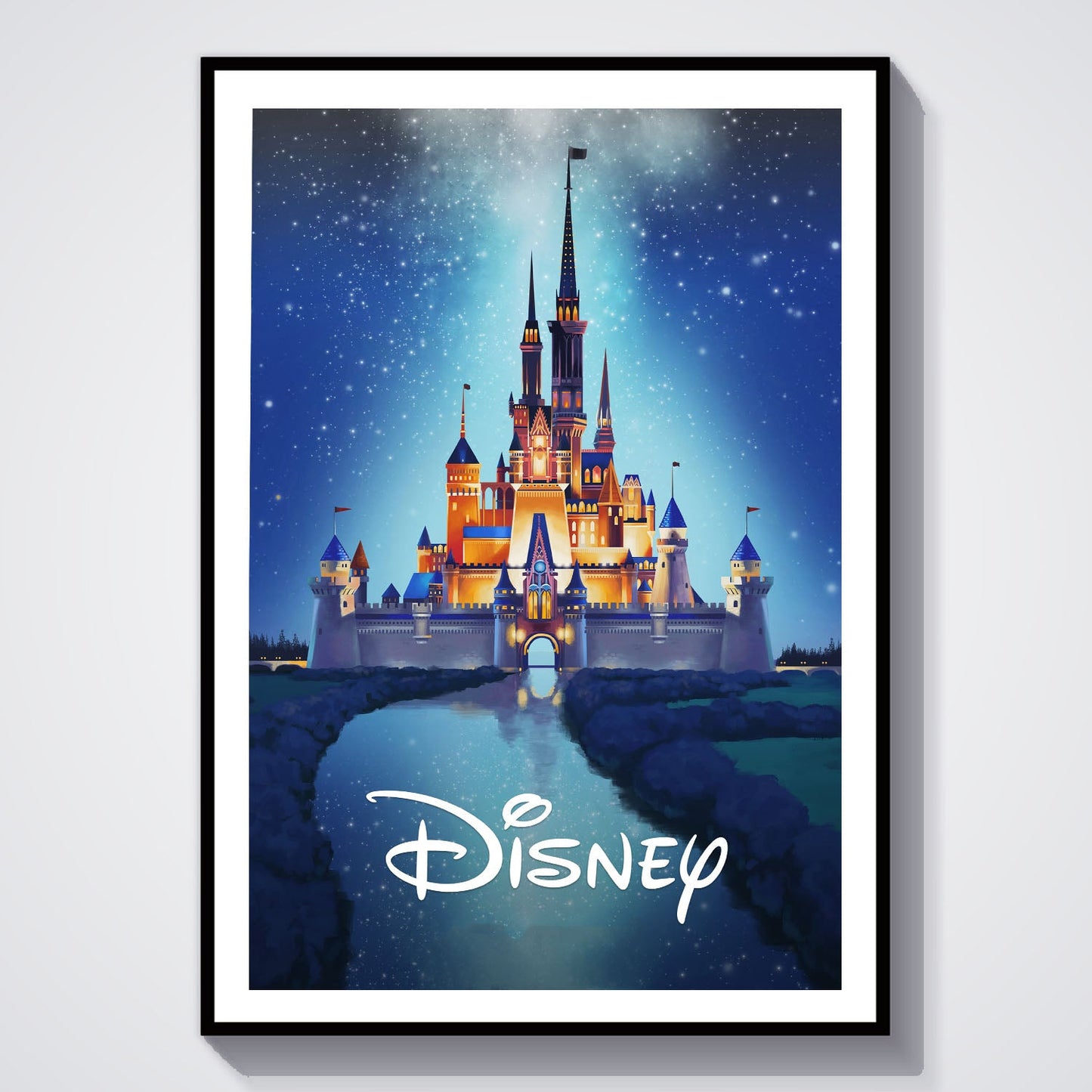 Flex Designs Poster Walt Disney Castle 8 x 10" Home Goods - Movie Movie Poster