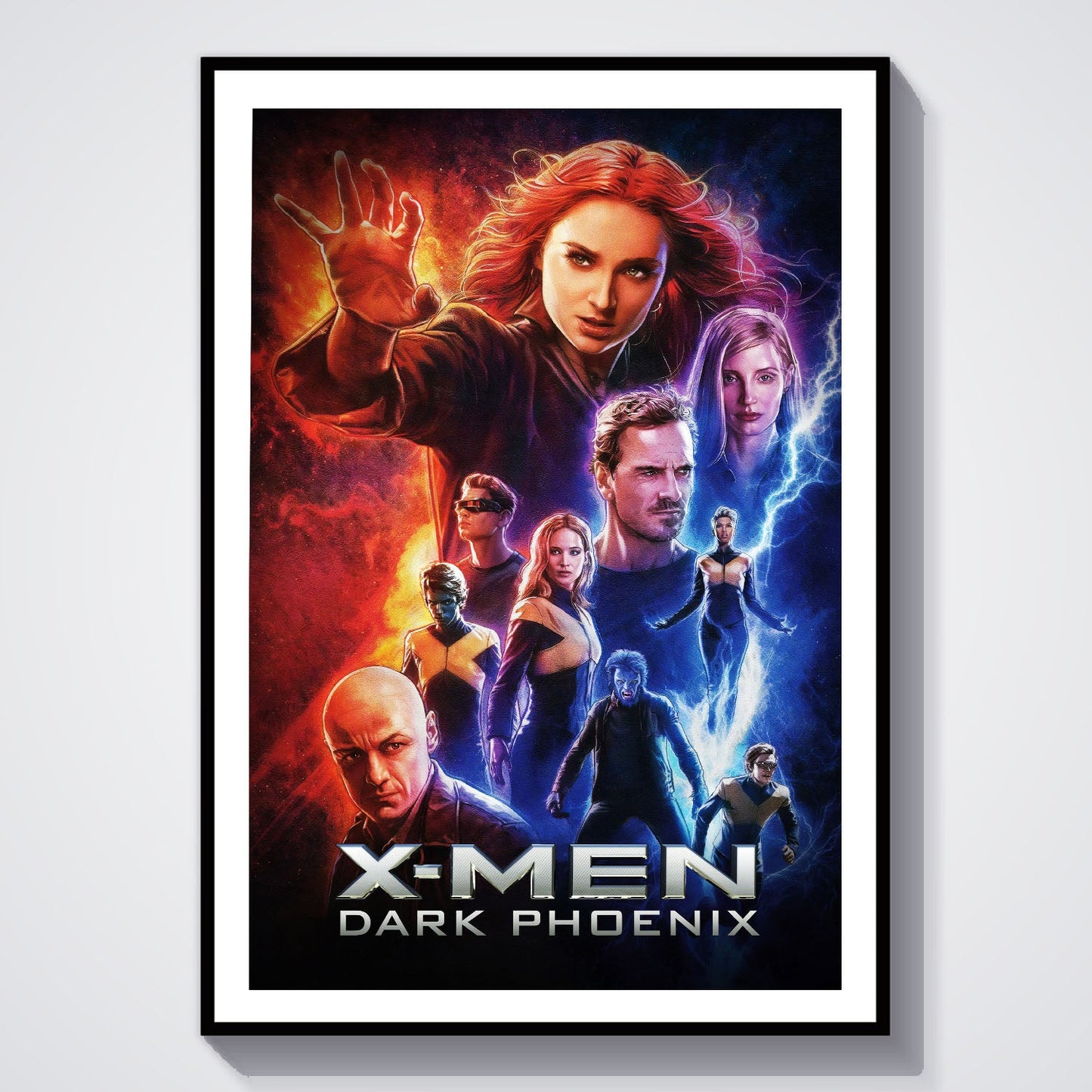 Flex Designs Poster Dark Phoenix 8 x 10" Home Goods - Movie 2019 Movie Poster