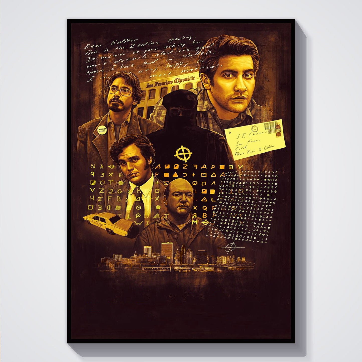Flex Designs Poster Zodiac Key Art 5 x 7" Home Goods - Movie 2007 Movie Poster
