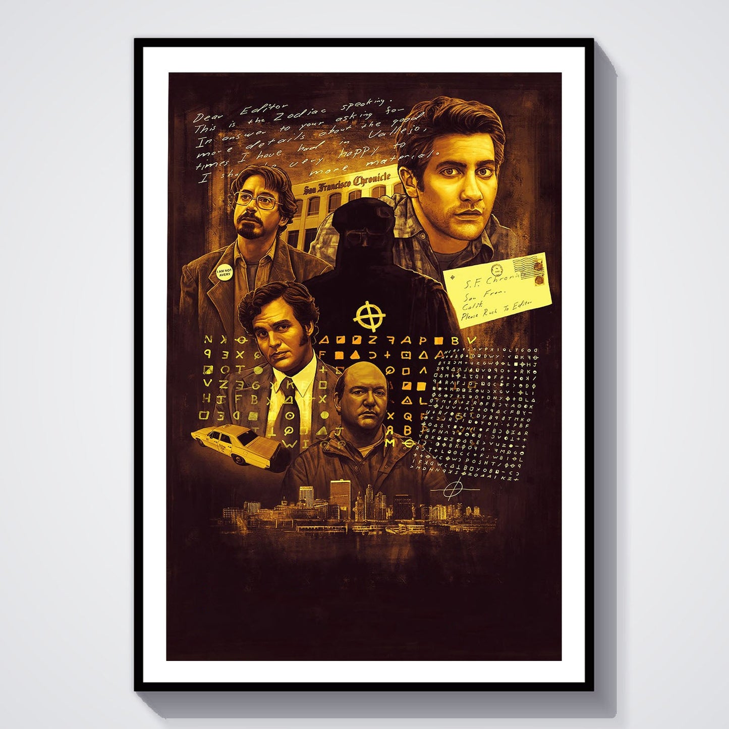 Flex Designs Poster Zodiac Key Art 8 x 10" Home Goods - Movie 2007 Movie Poster