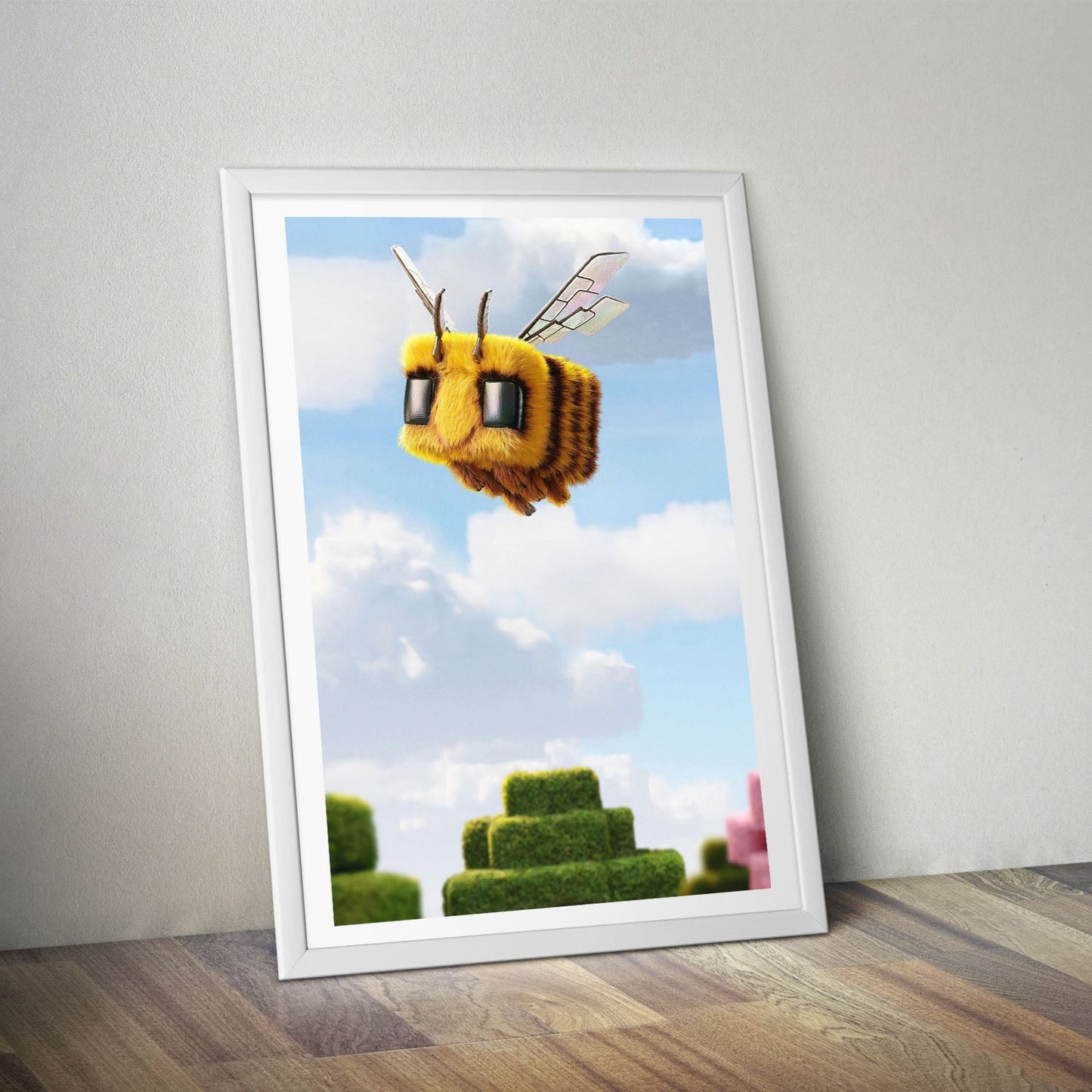 Flex Designs Poster A Minecraft Movie Bee 8 x 10" Home Goods - Movie 2025 Movie Poster