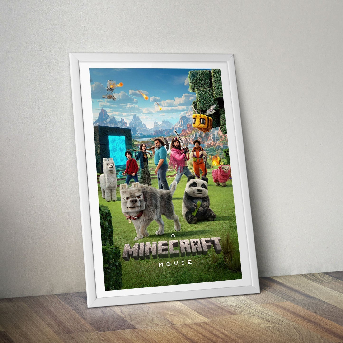 Flex Designs Poster A Minecraft Movie Cinematic 8 x 10" Home Goods - Movie 2025 Movie Poster