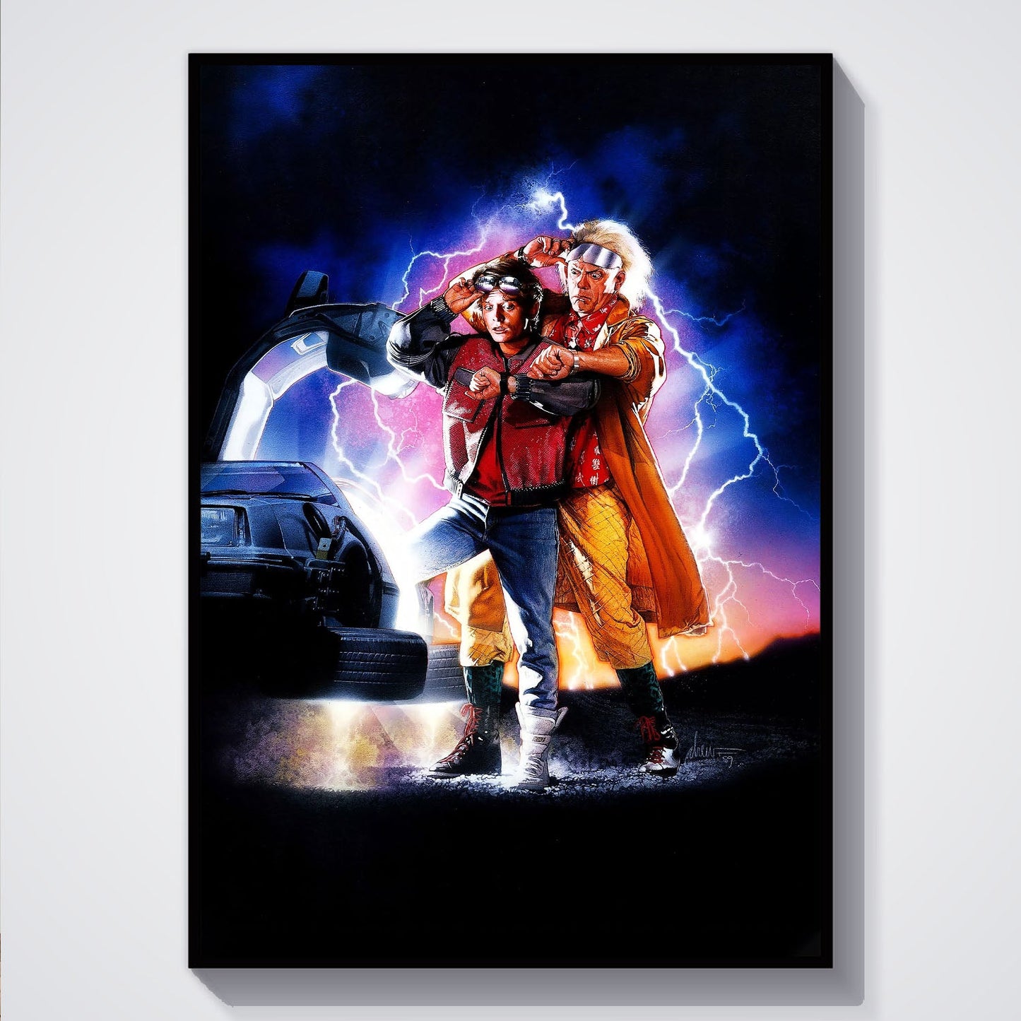 Flex Designs Poster Back to the Future Part II Key Art 5 x 7" Home Goods - Movie 1989 Movie Poster