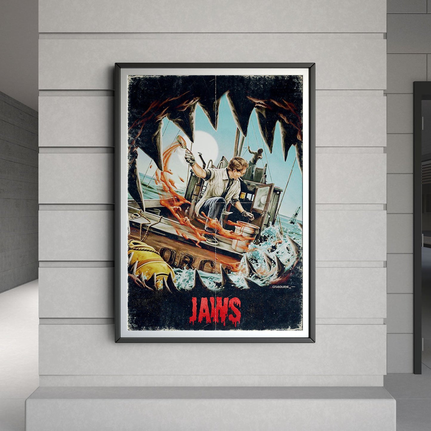 Flex Designs Poster Jaws Theatrical 8 x 10" Home Goods - Movie 1975 Movie Poster
