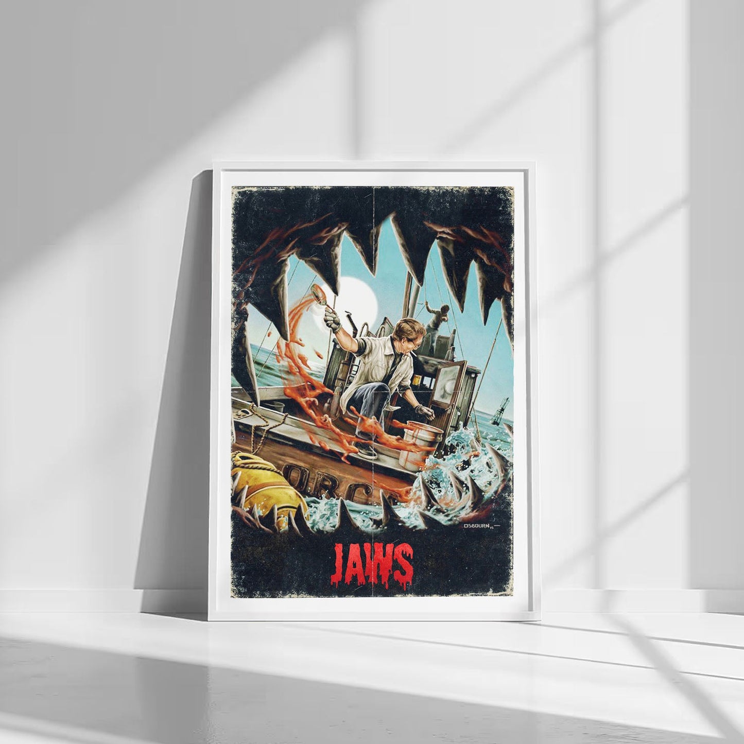 Flex Designs Poster Jaws Theatrical 8 x 10" Home Goods - Movie 1975 Movie Poster