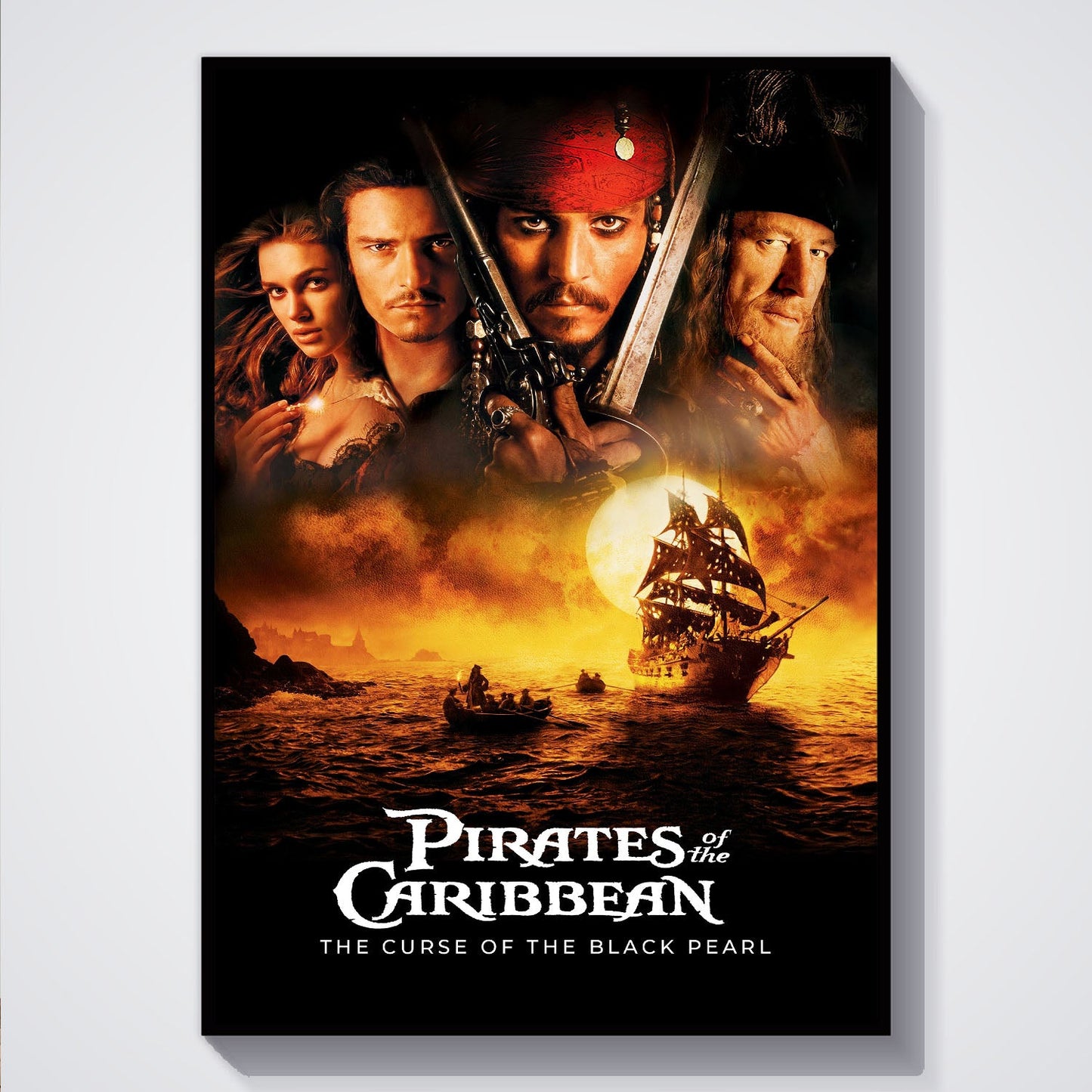 Flex Designs Poster Pirates of the Caribbean The Curse of the Black Pearl 5 x 7" Home Goods - Movie 2003 Movie Poster