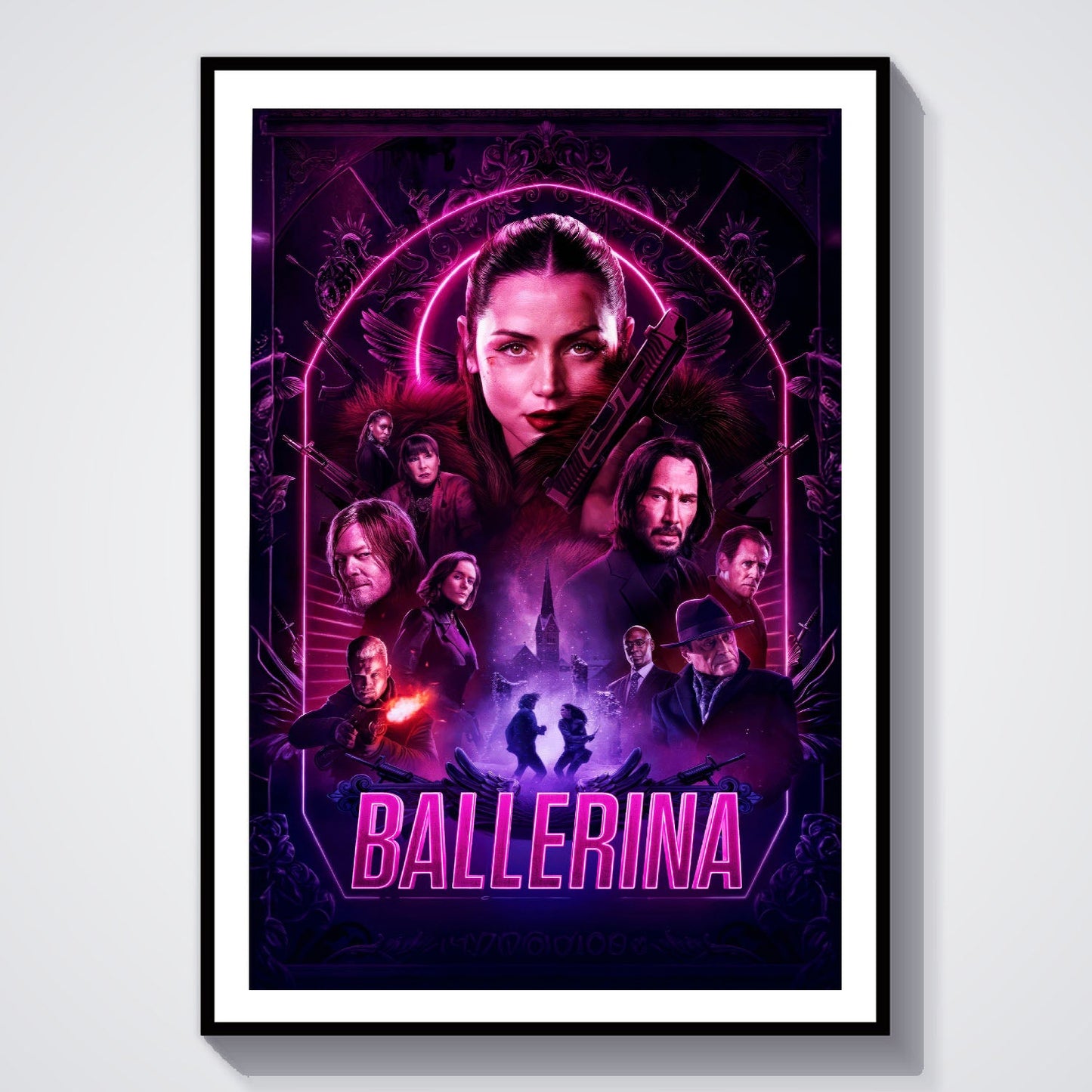 Flex Designs Poster From the World of John Wick Ballerina 8 x 10" Home Goods - Movie 2025 Movie Poster