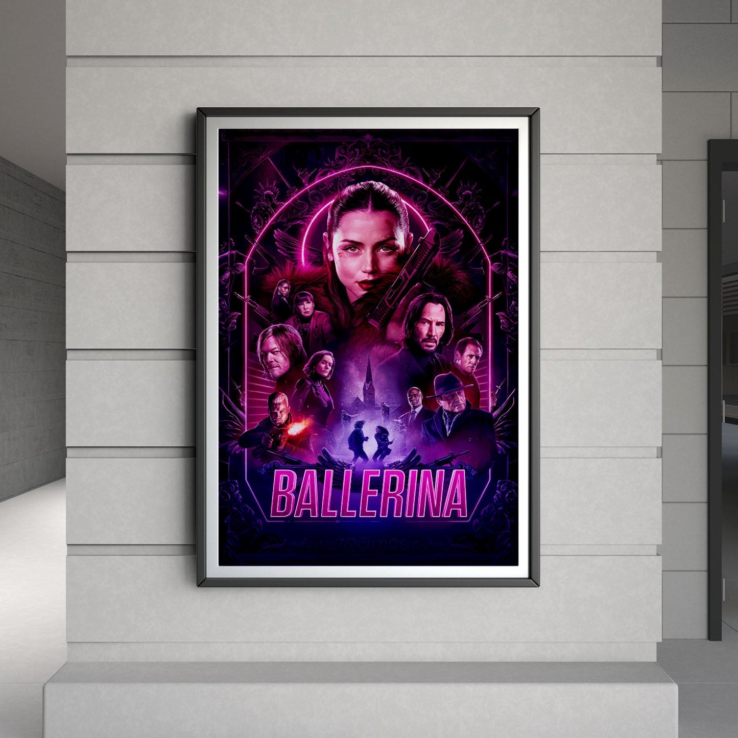 Flex Designs Poster From the World of John Wick Ballerina 8 x 10" Home Goods - Movie 2025 Movie Poster