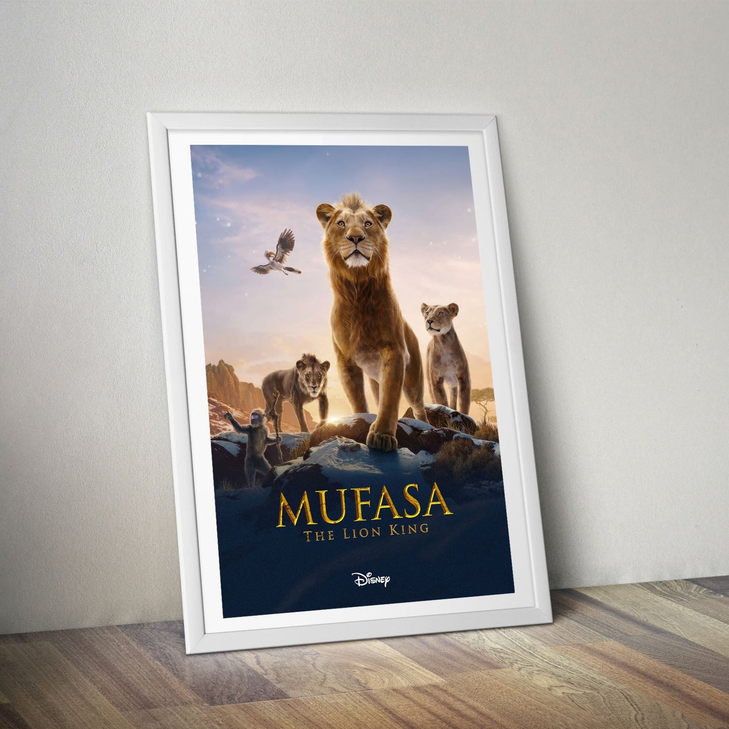 Flex Designs Poster Mufasa The Lion King 8 x 10" Home Goods - Movie 2024 Movie Poster
