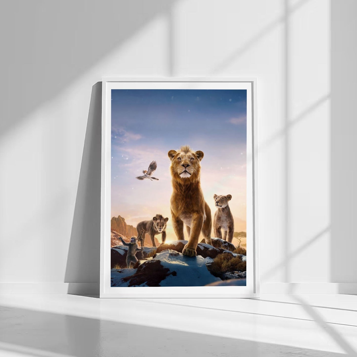 Flex Designs Poster Mufasa The Lion King Textless 8 x 10" Home Goods - Movie 2024 Movie Poster