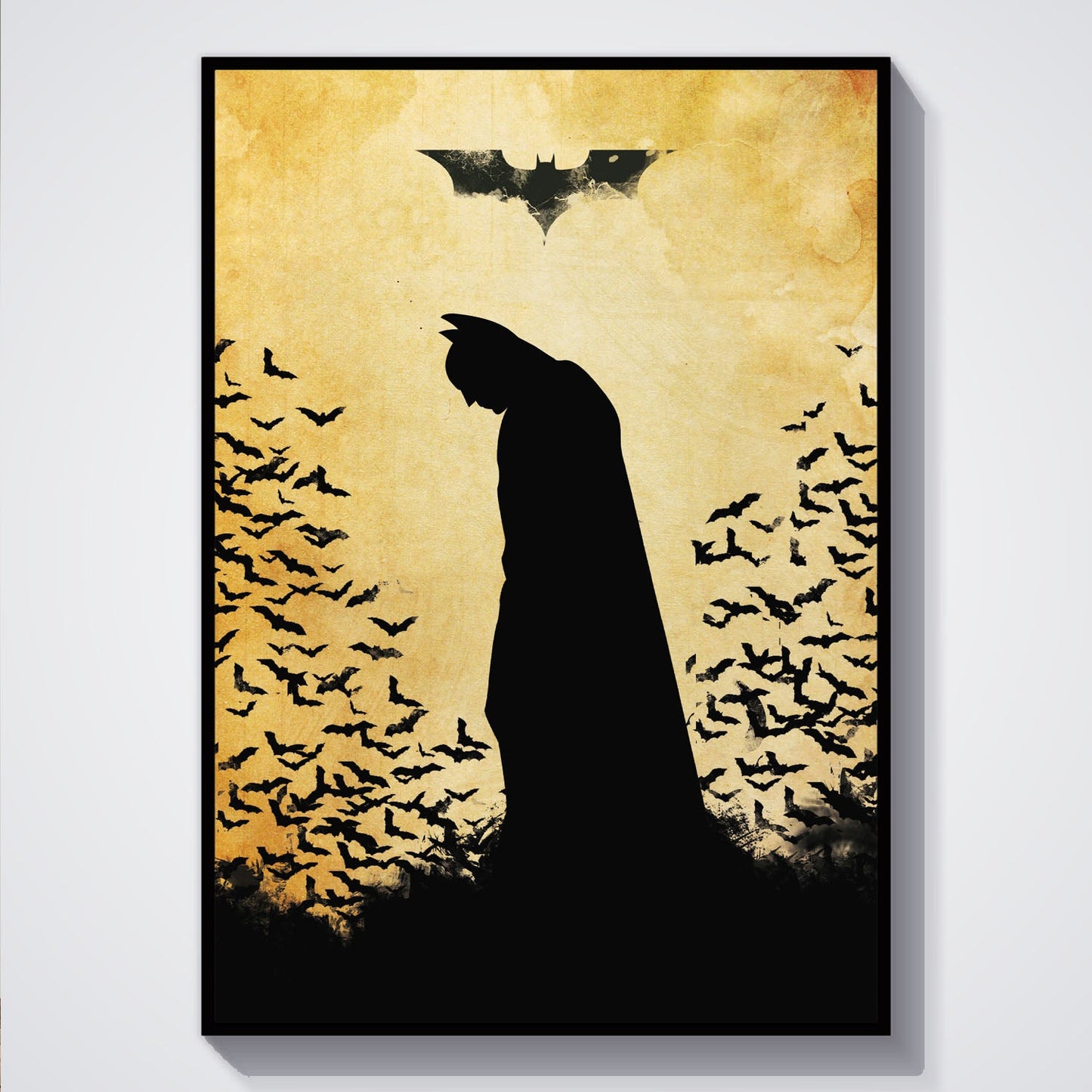 Flex Designs Poster The Dark Knight Minimalist 5 x 7" Home Goods - Movie 2008 Movie Poster