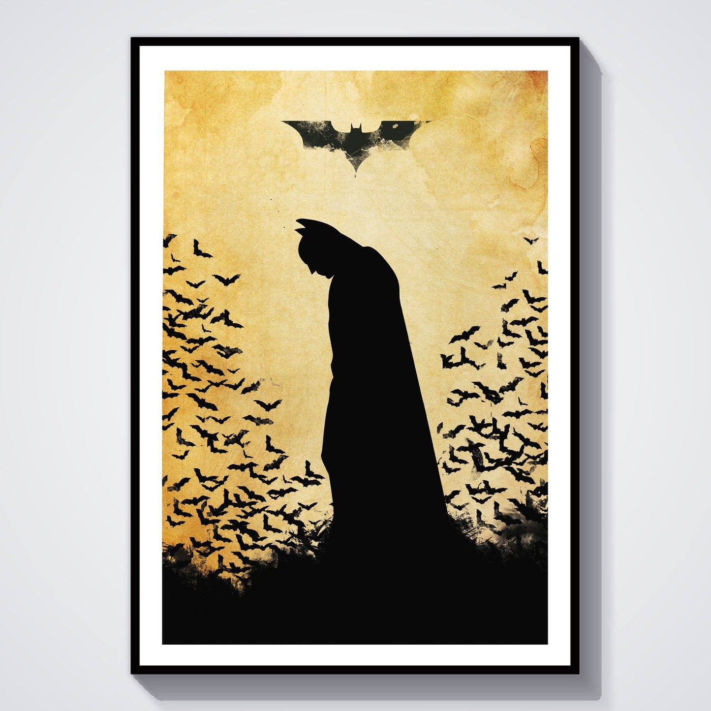 Flex Designs Poster The Dark Knight Minimalist 8 x 10" Home Goods - Movie 2008 Movie Poster