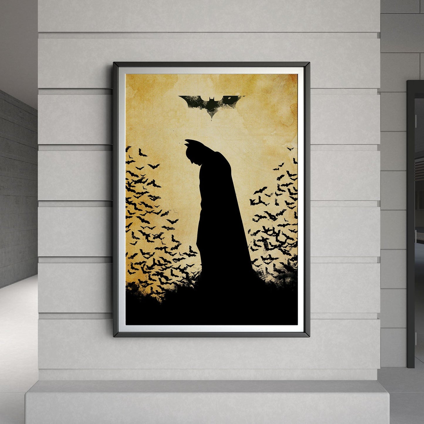 Flex Designs Poster The Dark Knight Minimalist 8 x 10" Home Goods - Movie 2008 Movie Poster