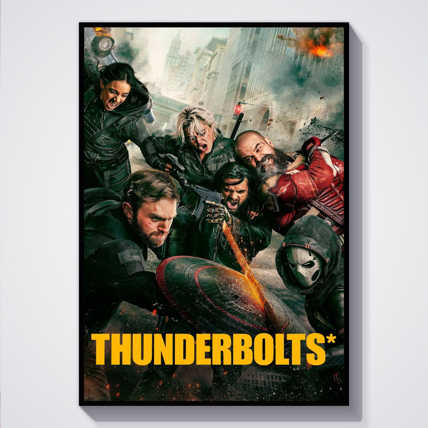 Flex Designs Poster Thunderbolts Cinematic 5 x 7" Home Goods - Movie 2025 Movie Poster