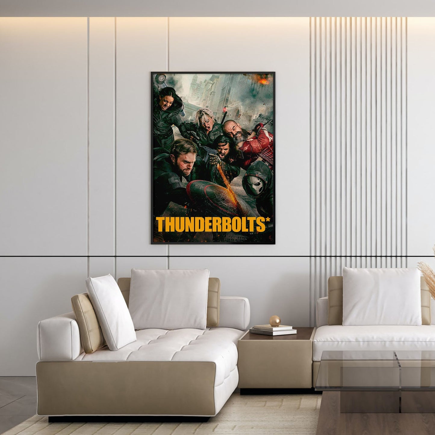 Flex Designs Poster Thunderbolts Cinematic 5 x 7" Home Goods - Movie 2025 Movie Poster