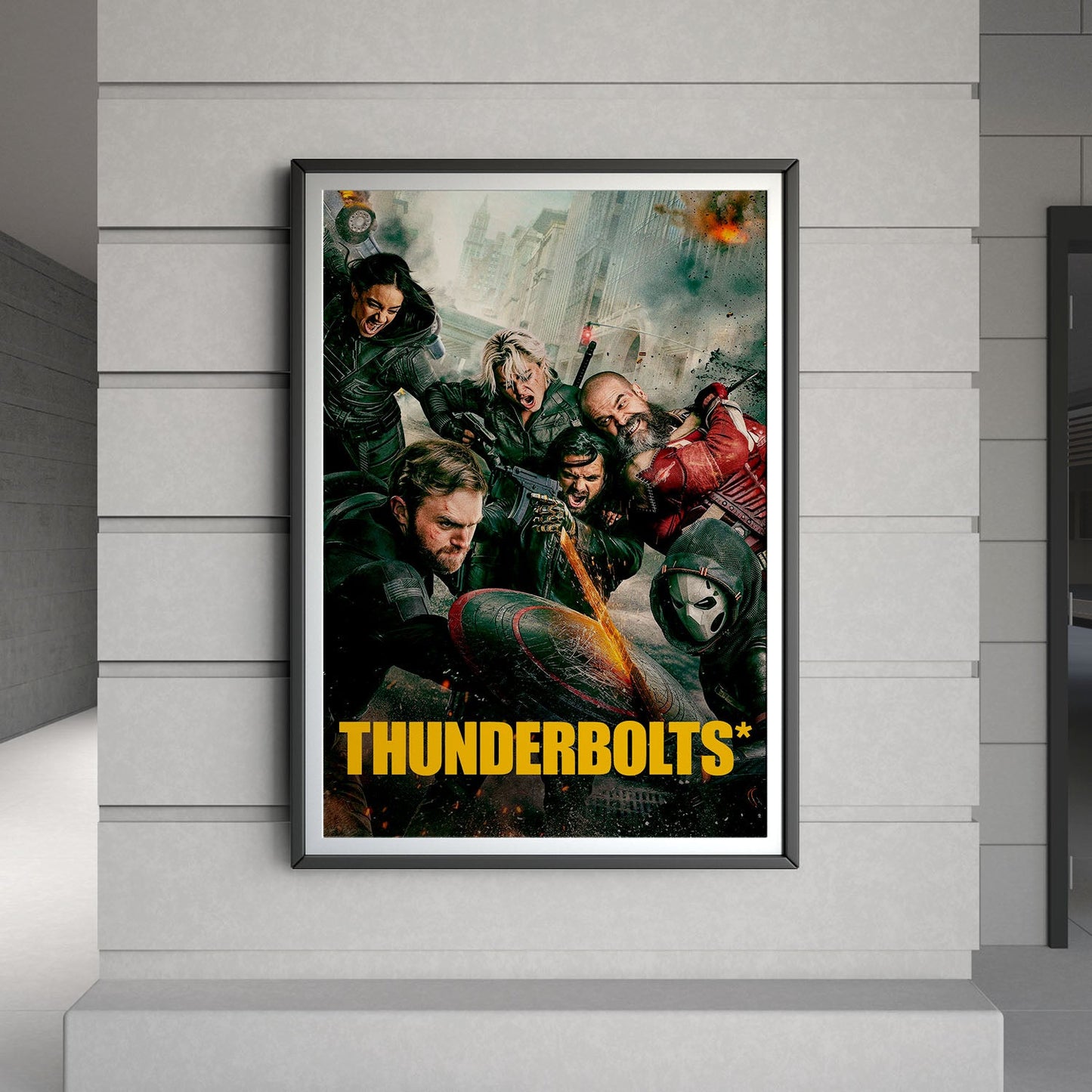 Flex Designs Poster Thunderbolts Cinematic 8 x 10" Home Goods - Movie 2025 Movie Poster