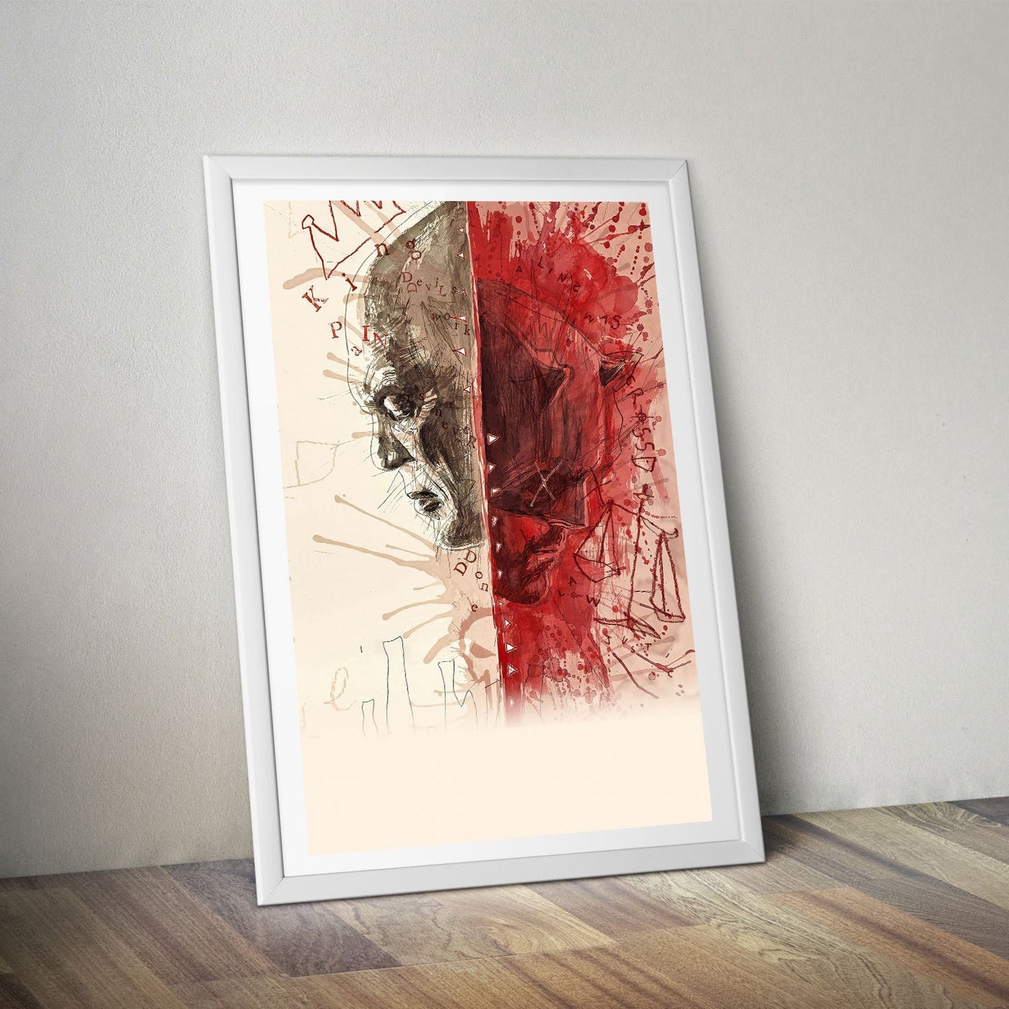 Flex Designs Poster Daredevil Born Again Textless 8 x 10" Home Goods - TV Show 2025 TV Show Poster