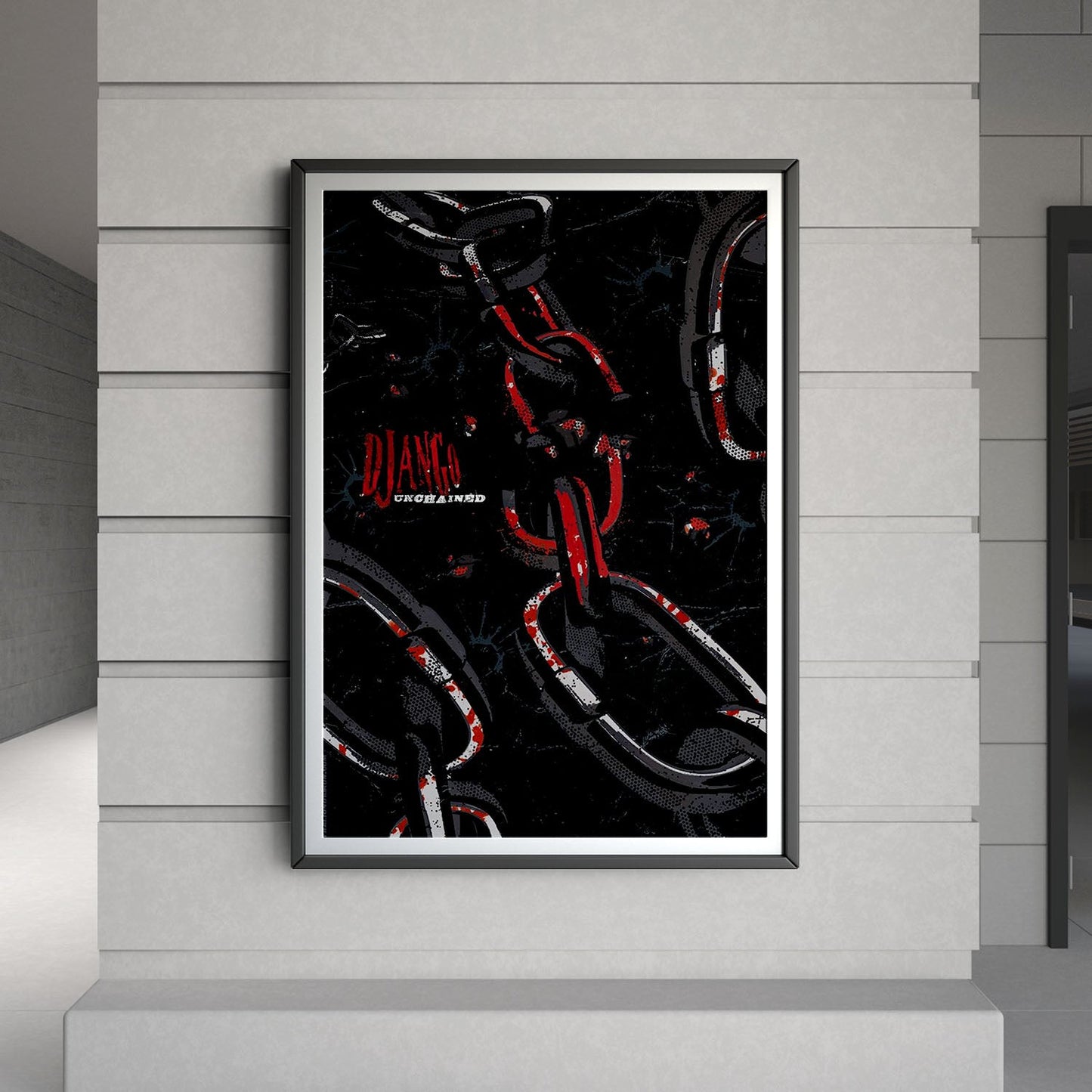 Flex Designs Poster Django Unchained Minimalist 8 x 10" Home Goods - Movie 2012 Movie Poster