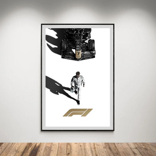 Flex Designs Poster F1 Movie Minimalist 5 x 7" Home Goods - Movie 2013 Movie Poster