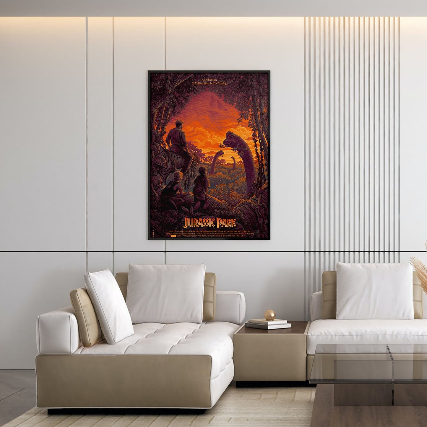 Flex Designs Poster Jurassic Park Cartoonified 5 x 7" Home Goods - Movie 1993 Movie Poster