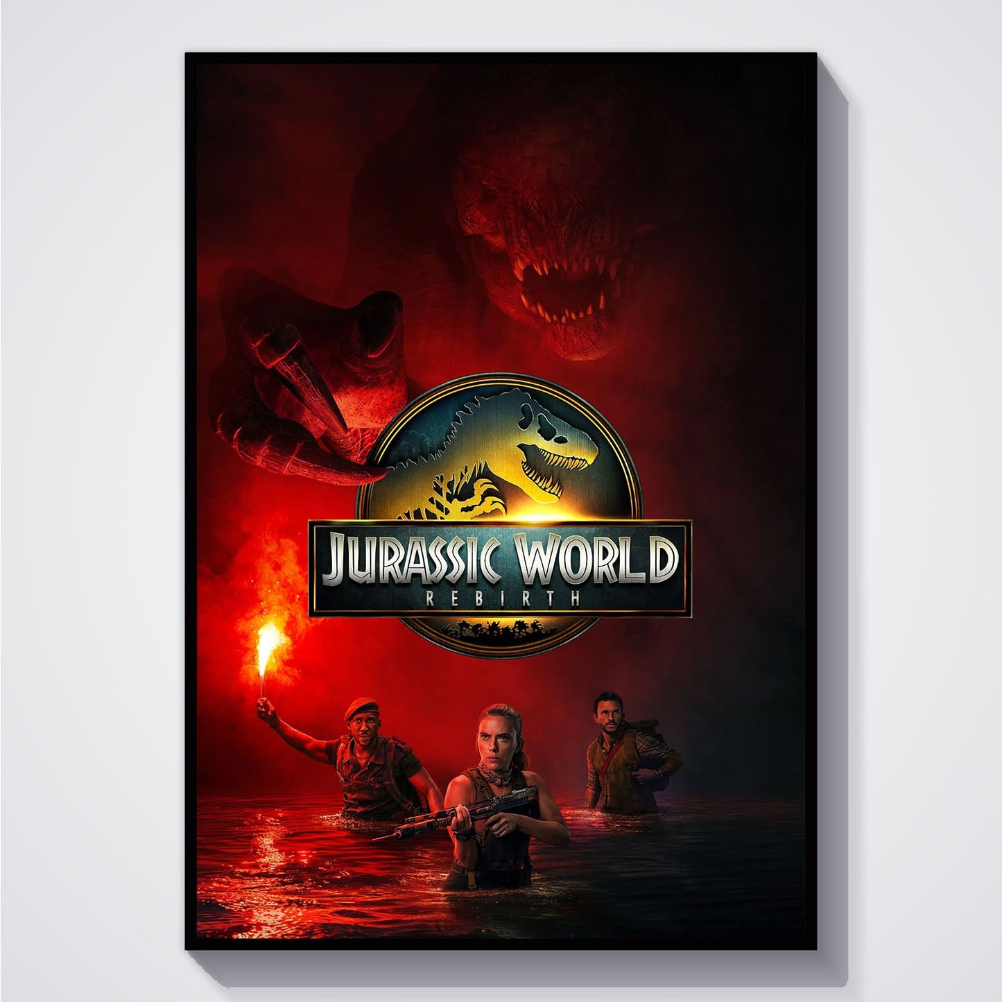 Flex Designs Poster Jurassic World Rebirth Cinematic 5 x 7" Home Goods - Movie 2015 Movie Poster