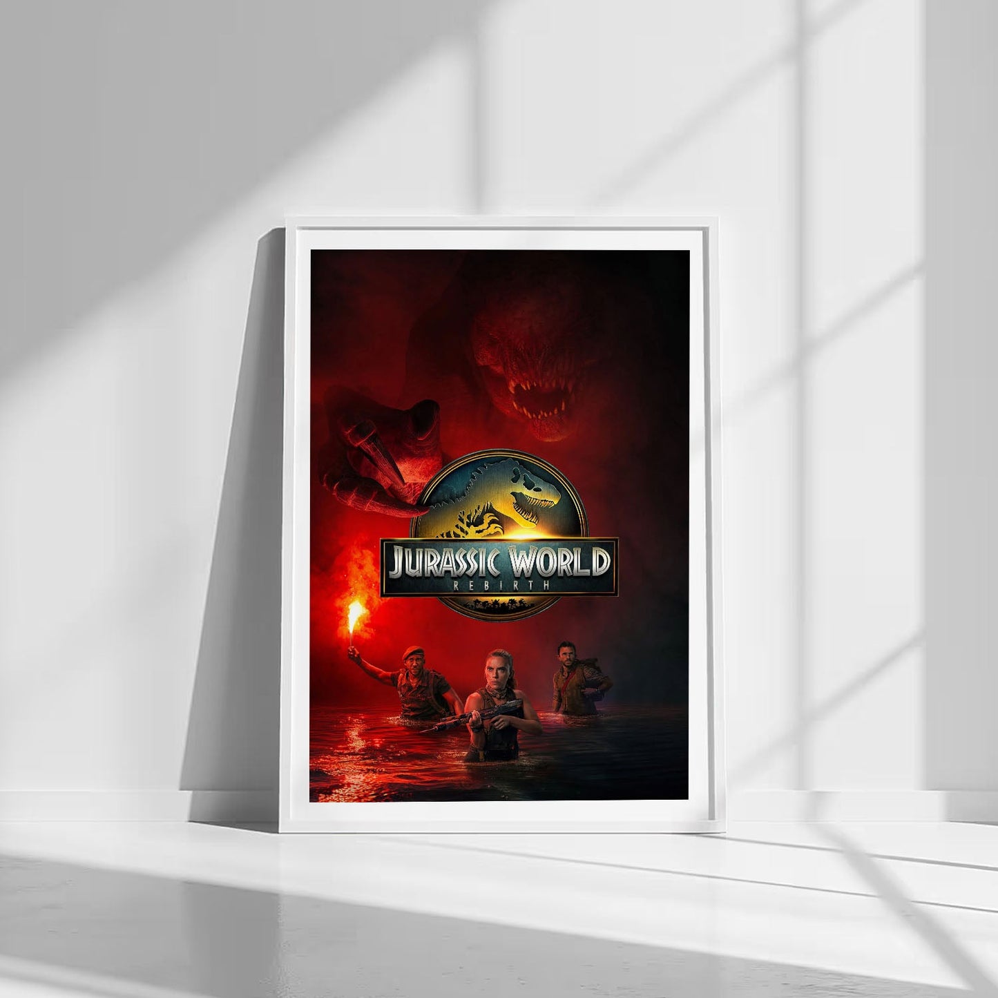Flex Designs Poster Jurassic World Rebirth Cinematic 8 x 10" Home Goods - Movie 2015 Movie Poster