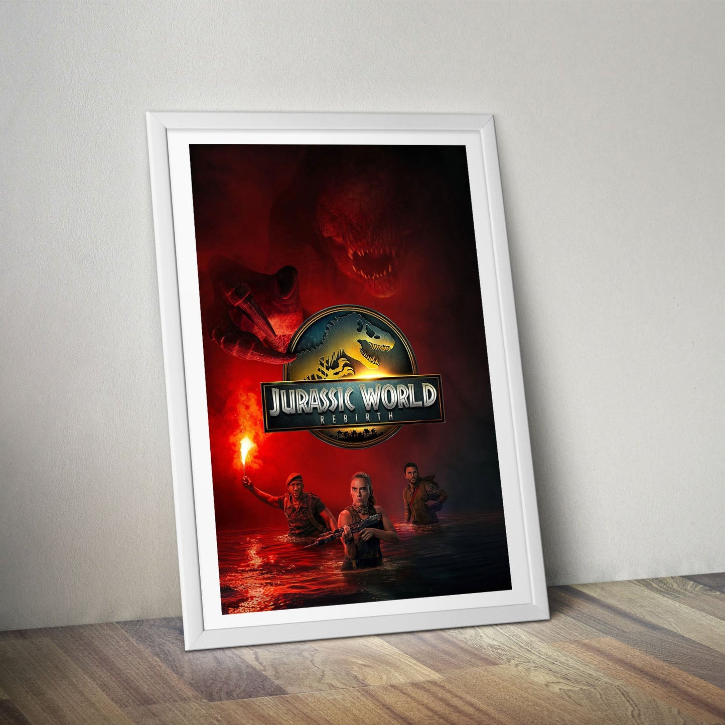 Flex Designs Poster Jurassic World Rebirth Cinematic 8 x 10" Home Goods - Movie 2015 Movie Poster