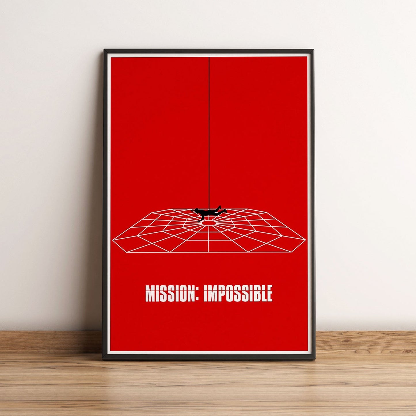 Flex Designs Poster Mission Impossible Red Minimalist 5 x 7" Home Goods - Movie 2025 Movie Poster