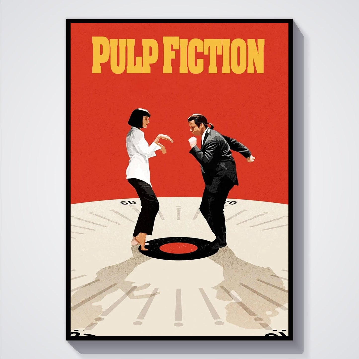 Flex Designs Poster Pulp Fiction Cartoon 5 x 7" Home Goods - Movie 1994 Movie Poster