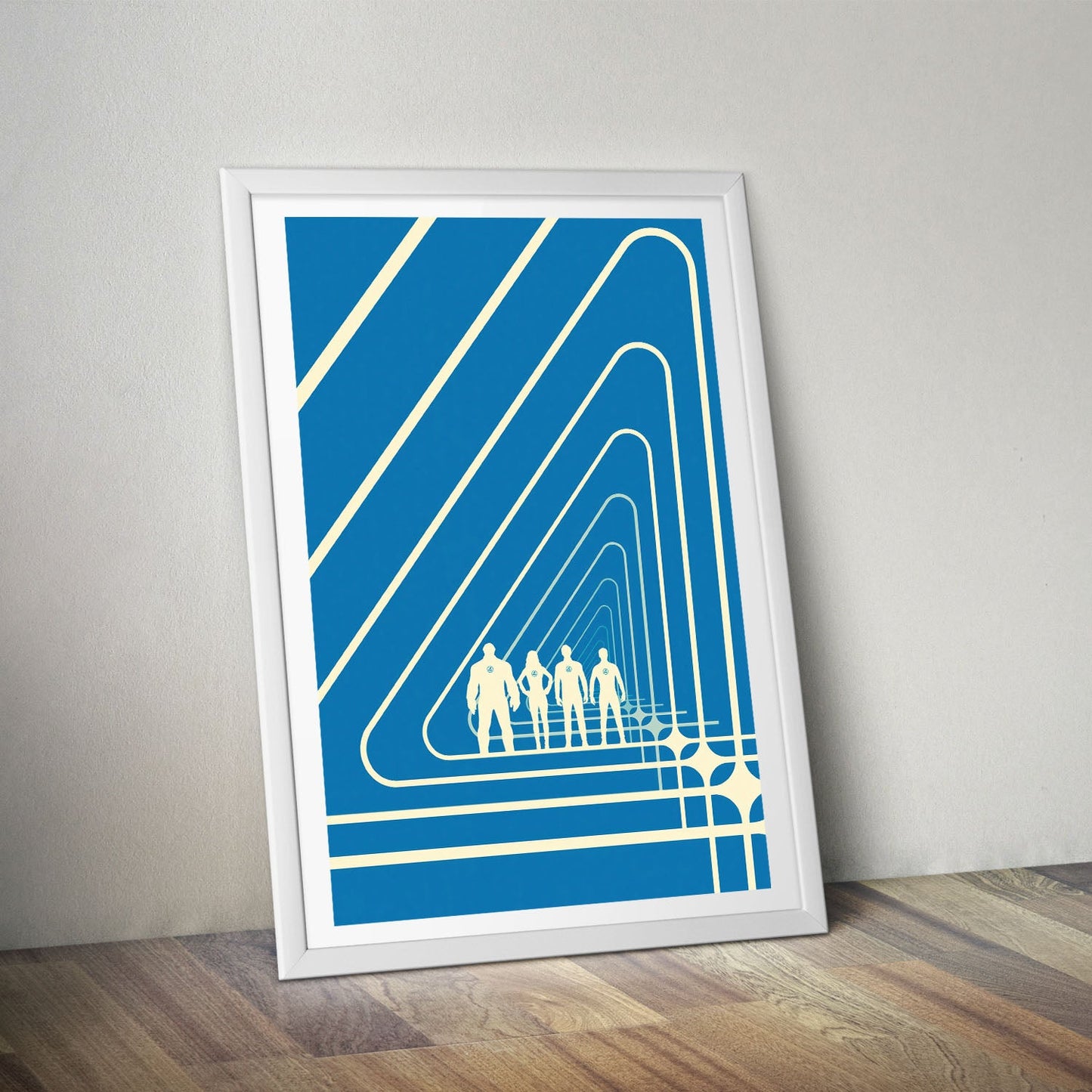Flex Designs Poster The Fantastic Four First Steps Minimalist 8 x 10" Home Goods - Movie 2025 Movie Poster