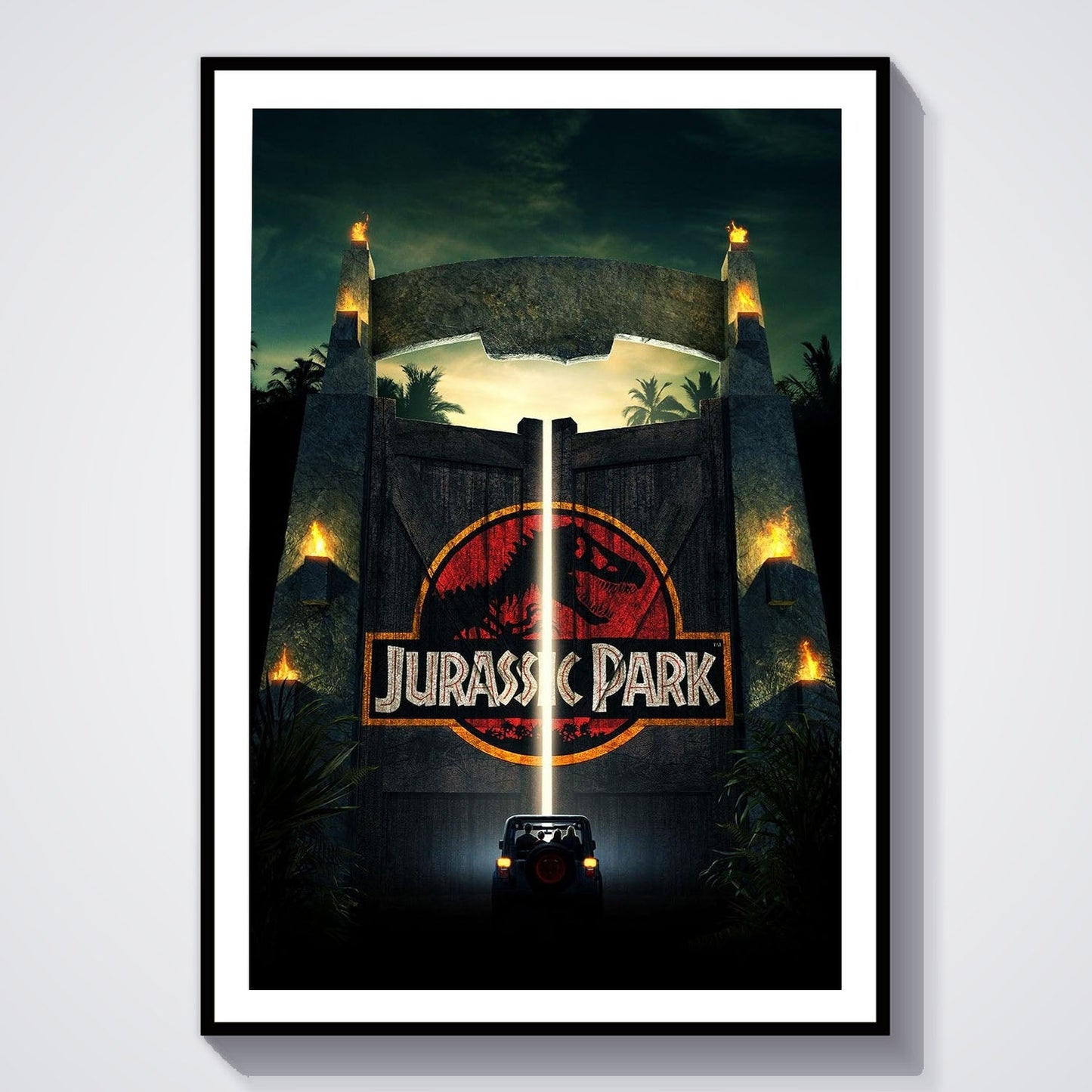 Flex Designs Poster Welcome to Jurassic Park 8 x 10" Home Goods - Movie 1993 Movie Poster