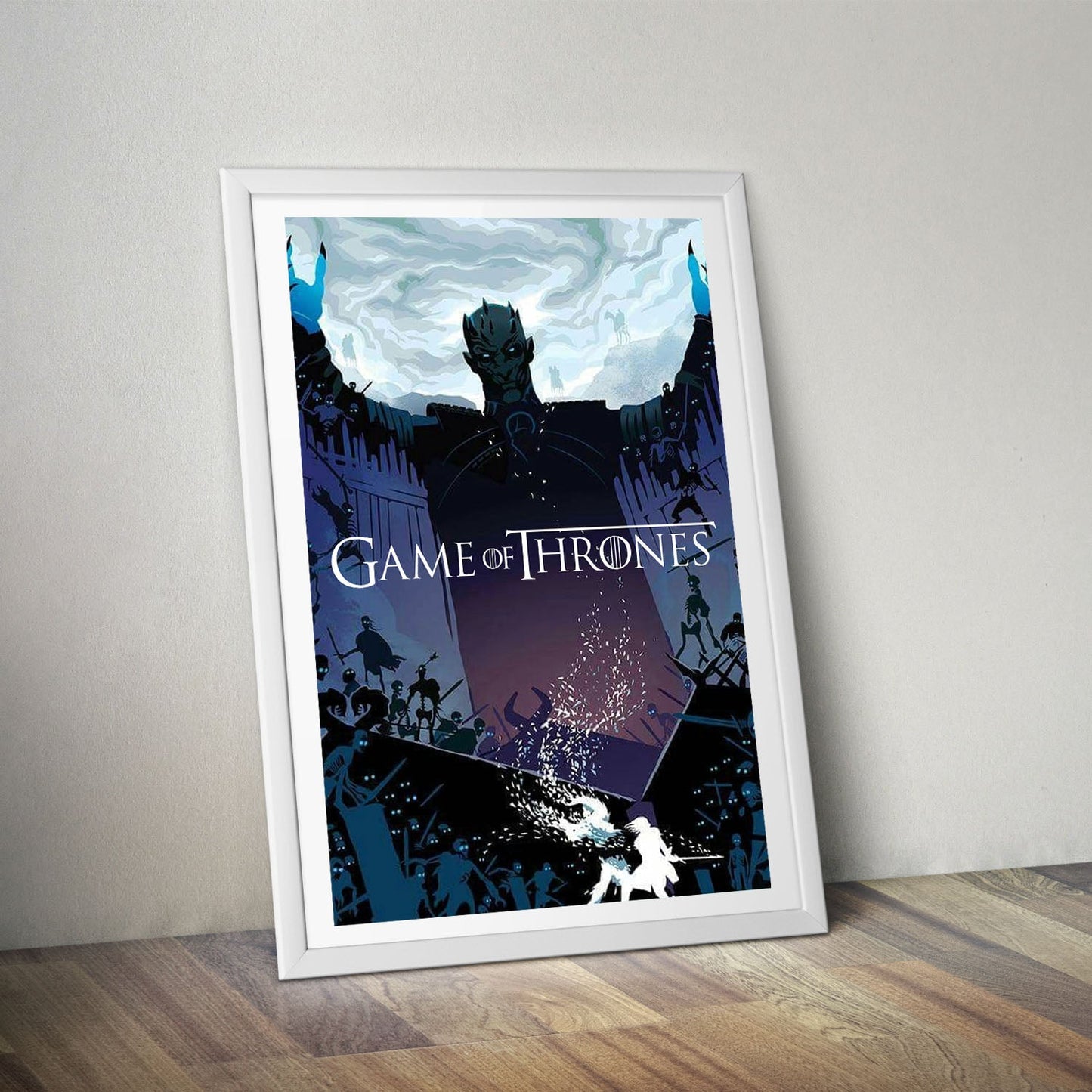 Flex Designs Poster Game of Thrones Night King Sketch 8 x 10" Home Goods - TV Show 2011 TV Show Poster