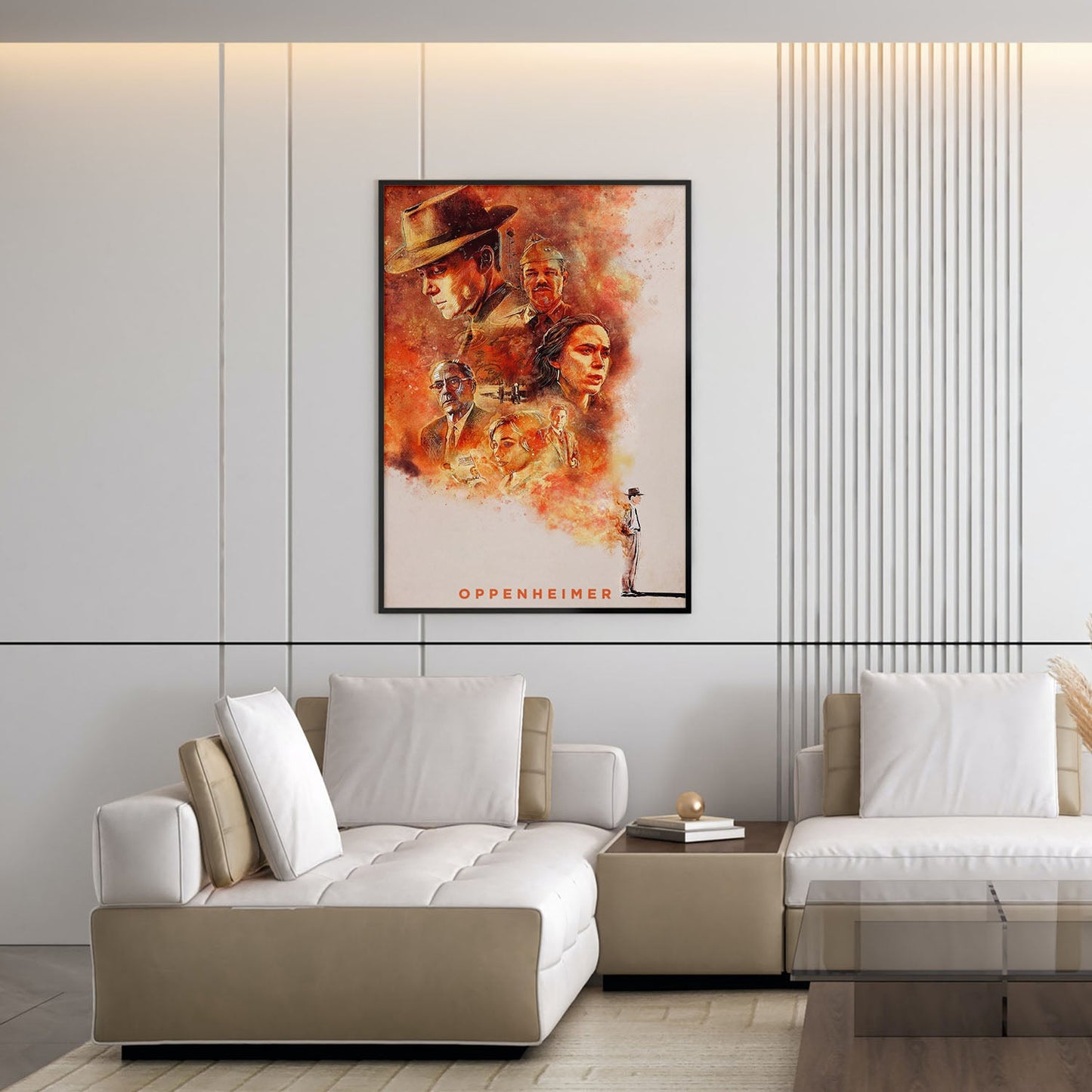 Flex Designs Poster Oppenheimer Sketch 5 x 7" Home Goods - Movie 2023 Movie Poster