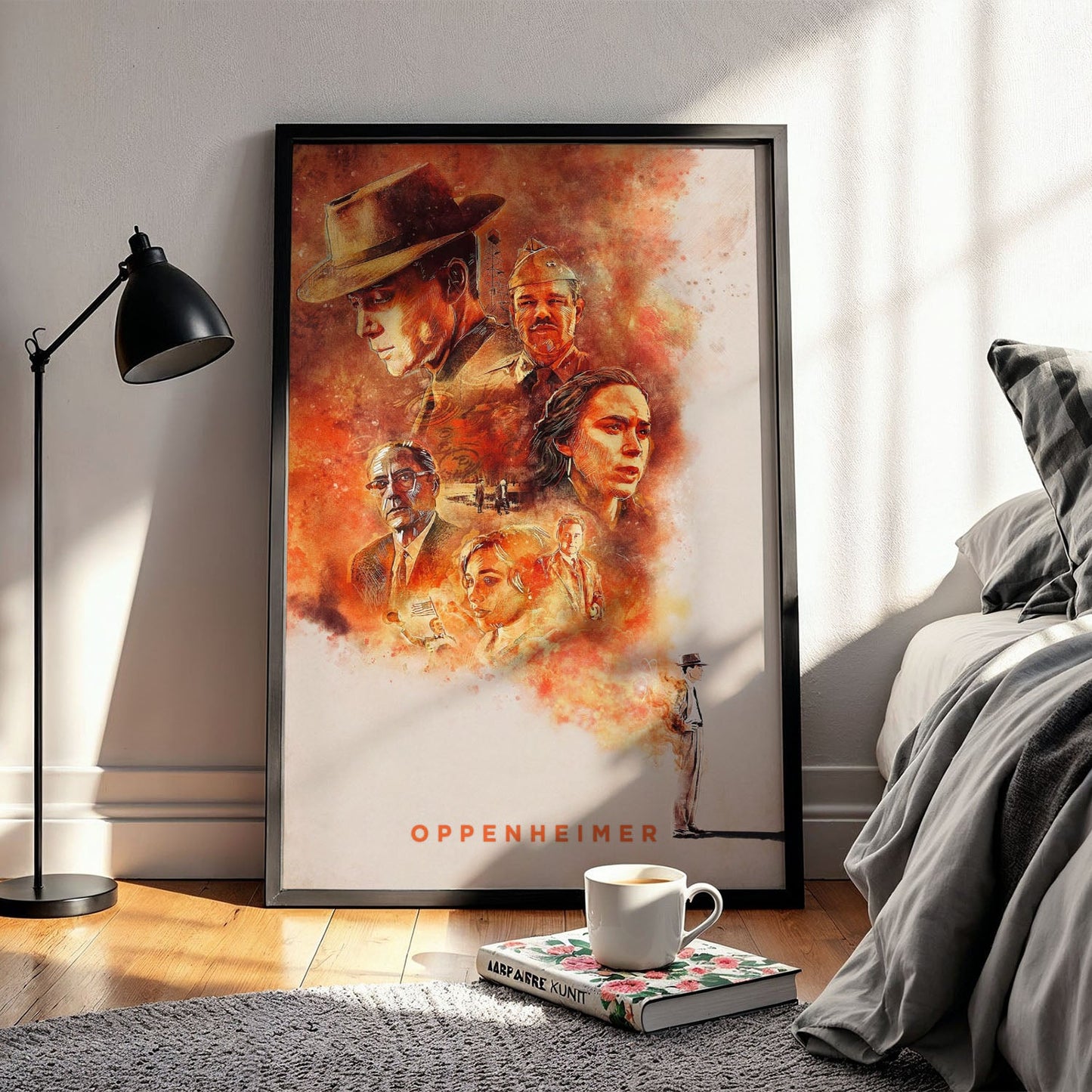 Flex Designs Poster Oppenheimer Sketch 5 x 7" Home Goods - Movie 2023 Movie Poster