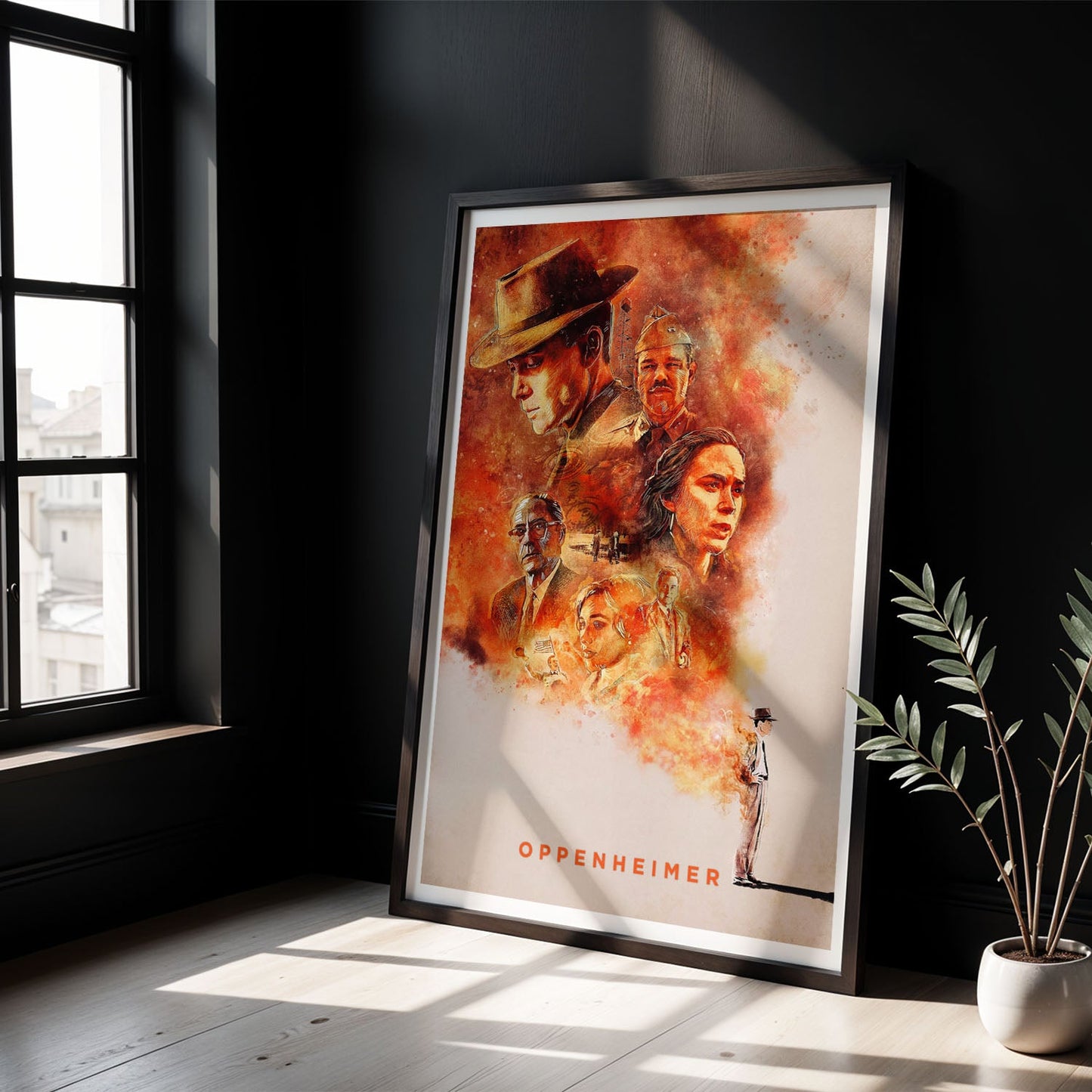 Flex Designs Poster Oppenheimer Sketch 8 x 10" Home Goods - Movie 2023 Movie Poster