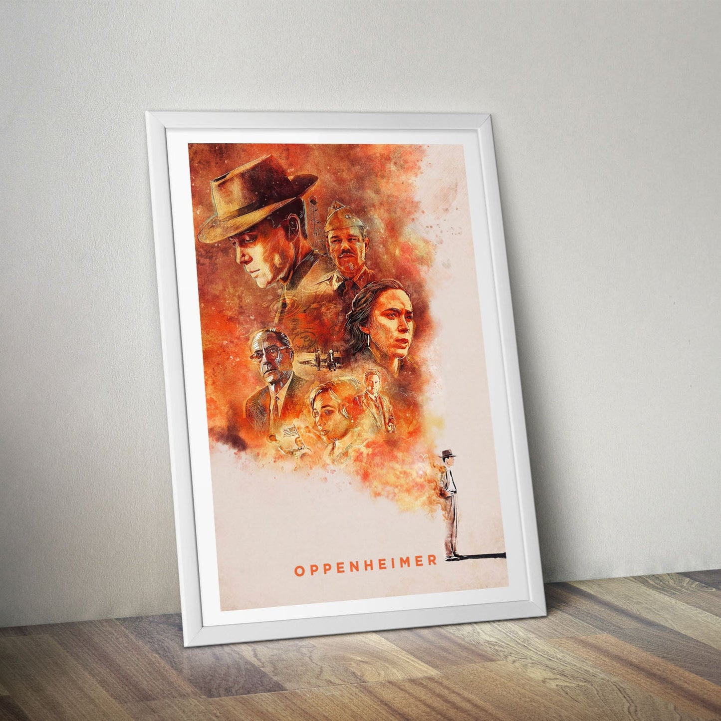 Flex Designs Poster Oppenheimer Sketch 8 x 10" Home Goods - Movie 2023 Movie Poster